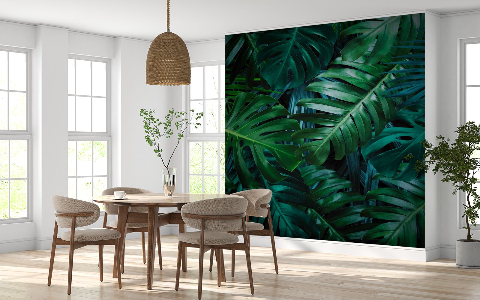 Fototapet intensitatea nuanțelor de verde ale pădurii tropicale