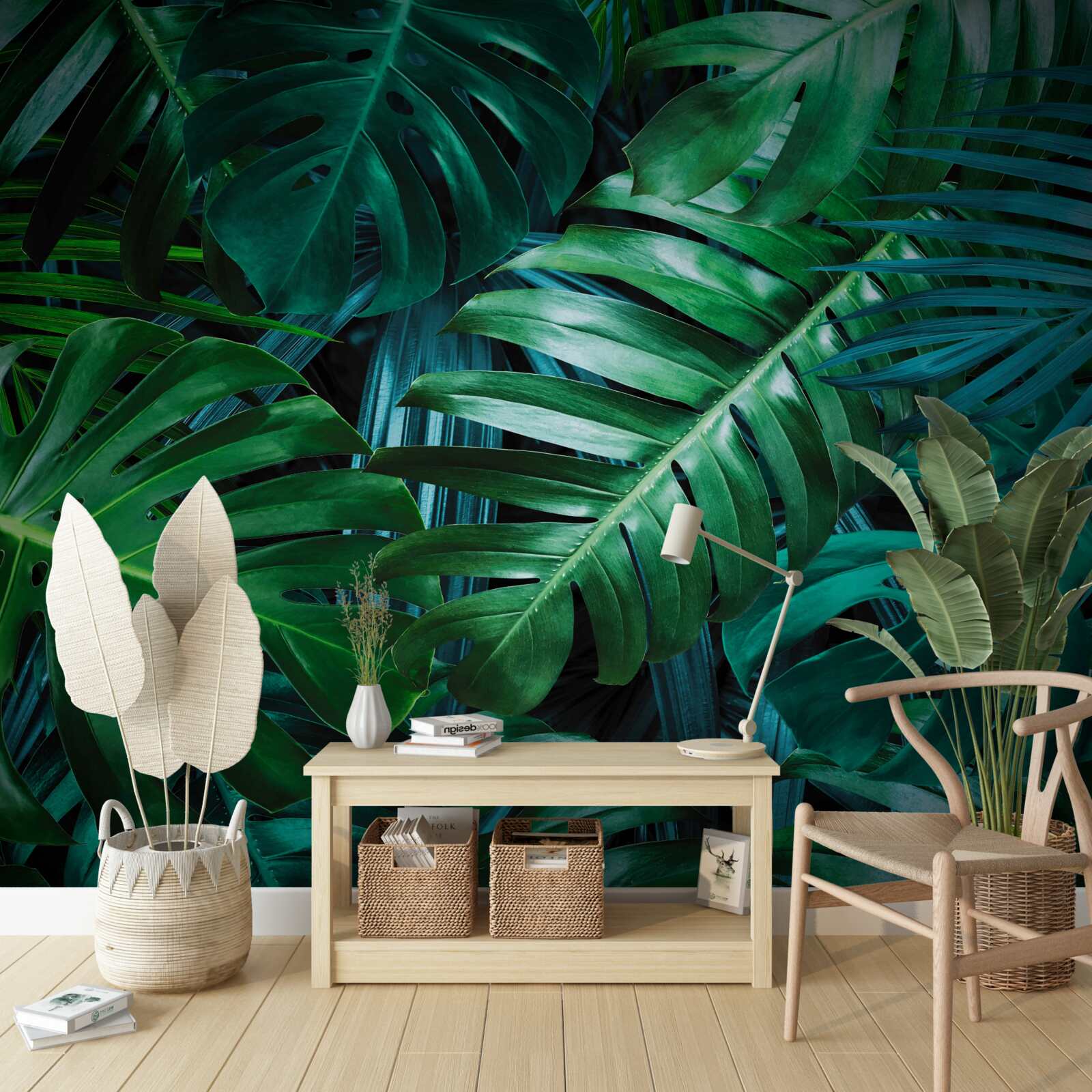 Fototapet intensitatea nuanțelor de verde ale pădurii tropicale