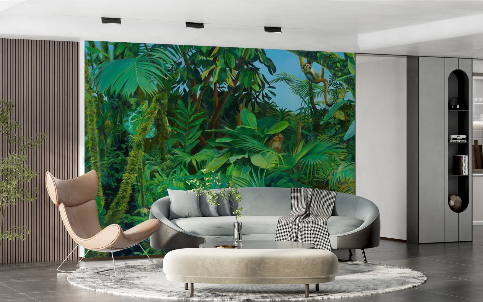 Fototapet tufișuri impenetrabile de păduri tropicale verzi