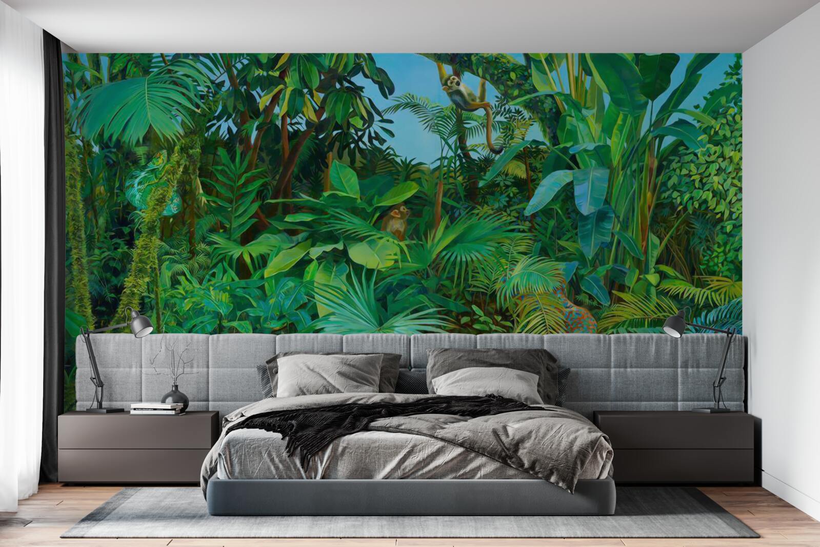 Fototapet tufișuri impenetrabile de păduri tropicale verzi