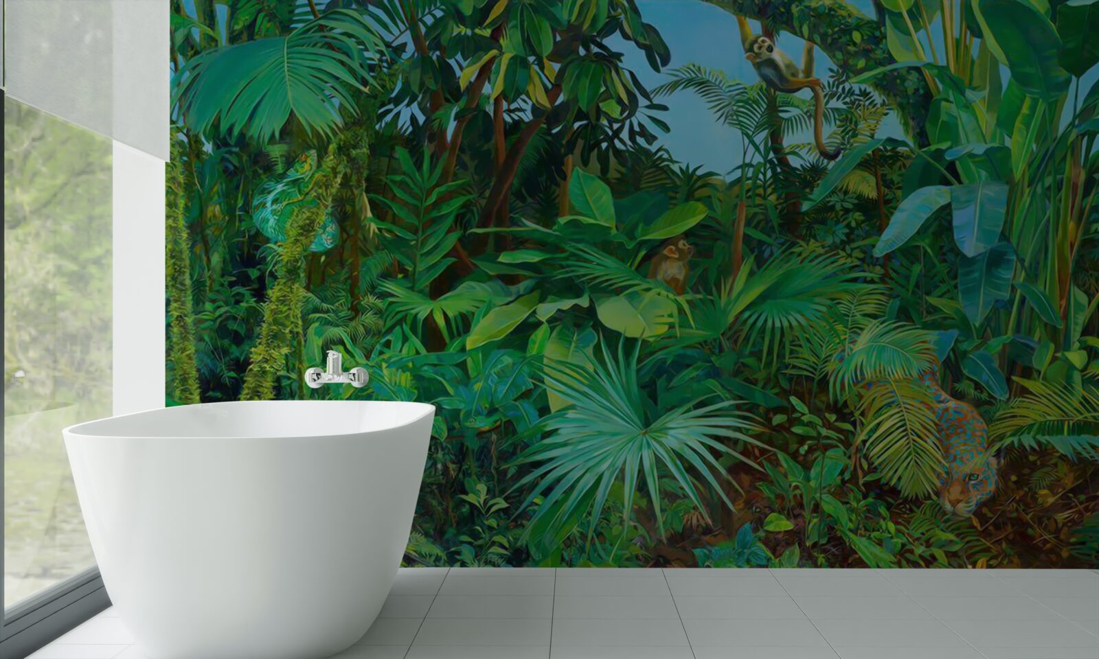 Fototapet tufișuri impenetrabile de păduri tropicale verzi