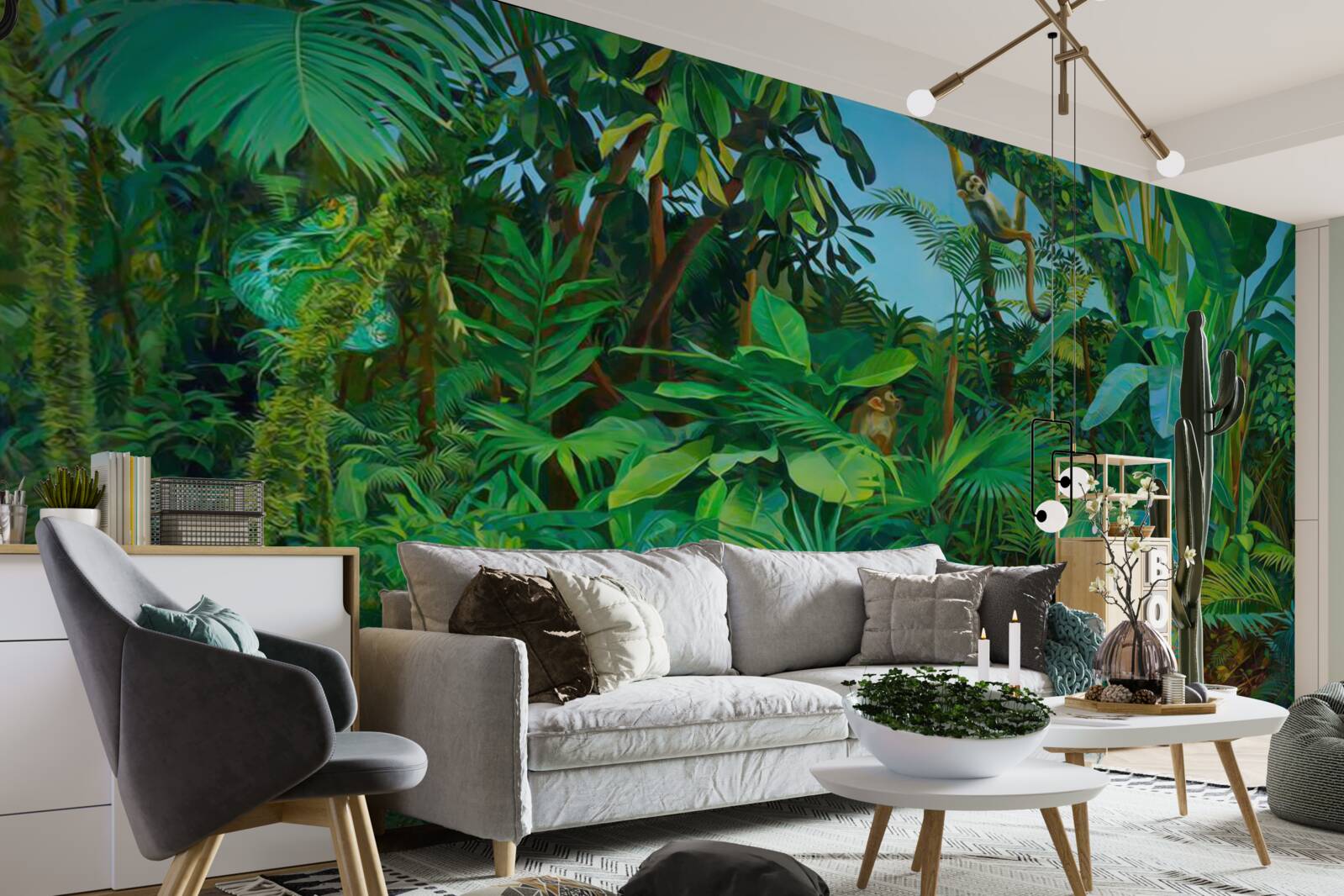 Fototapet tufișuri impenetrabile de păduri tropicale verzi