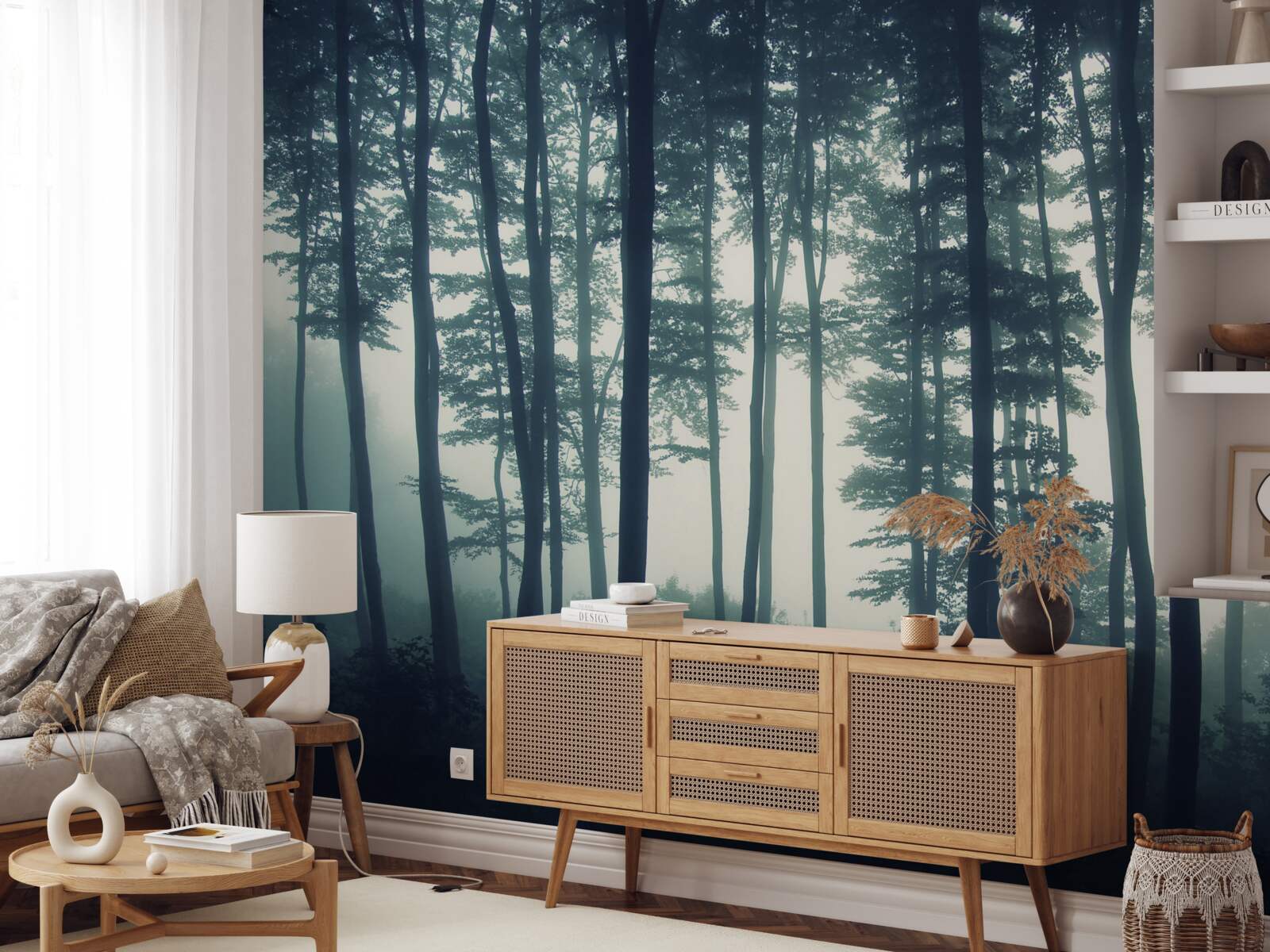 Fototapet zori de ceață în deșert