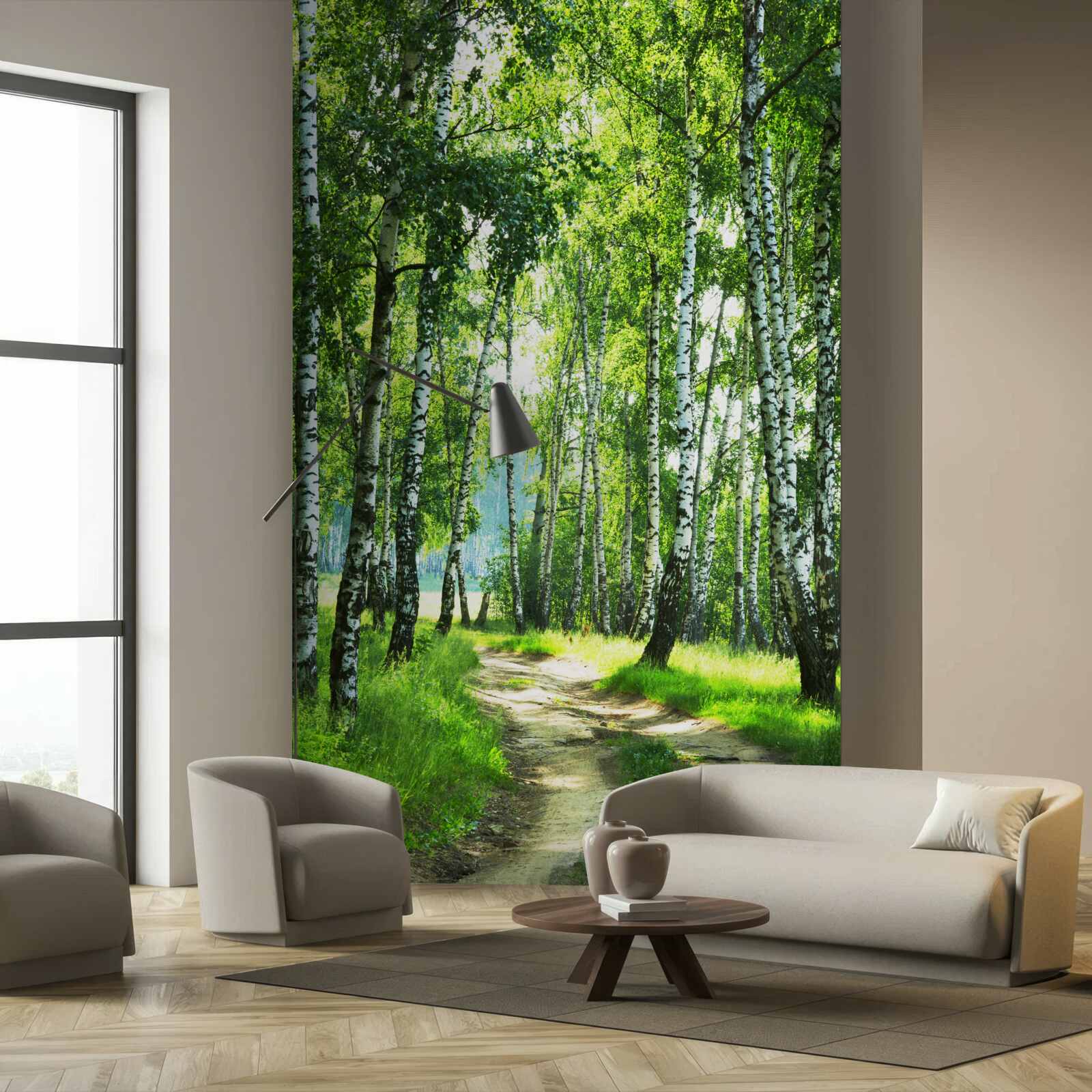 Fototapet excursie de vară cu mesteacăn tropical