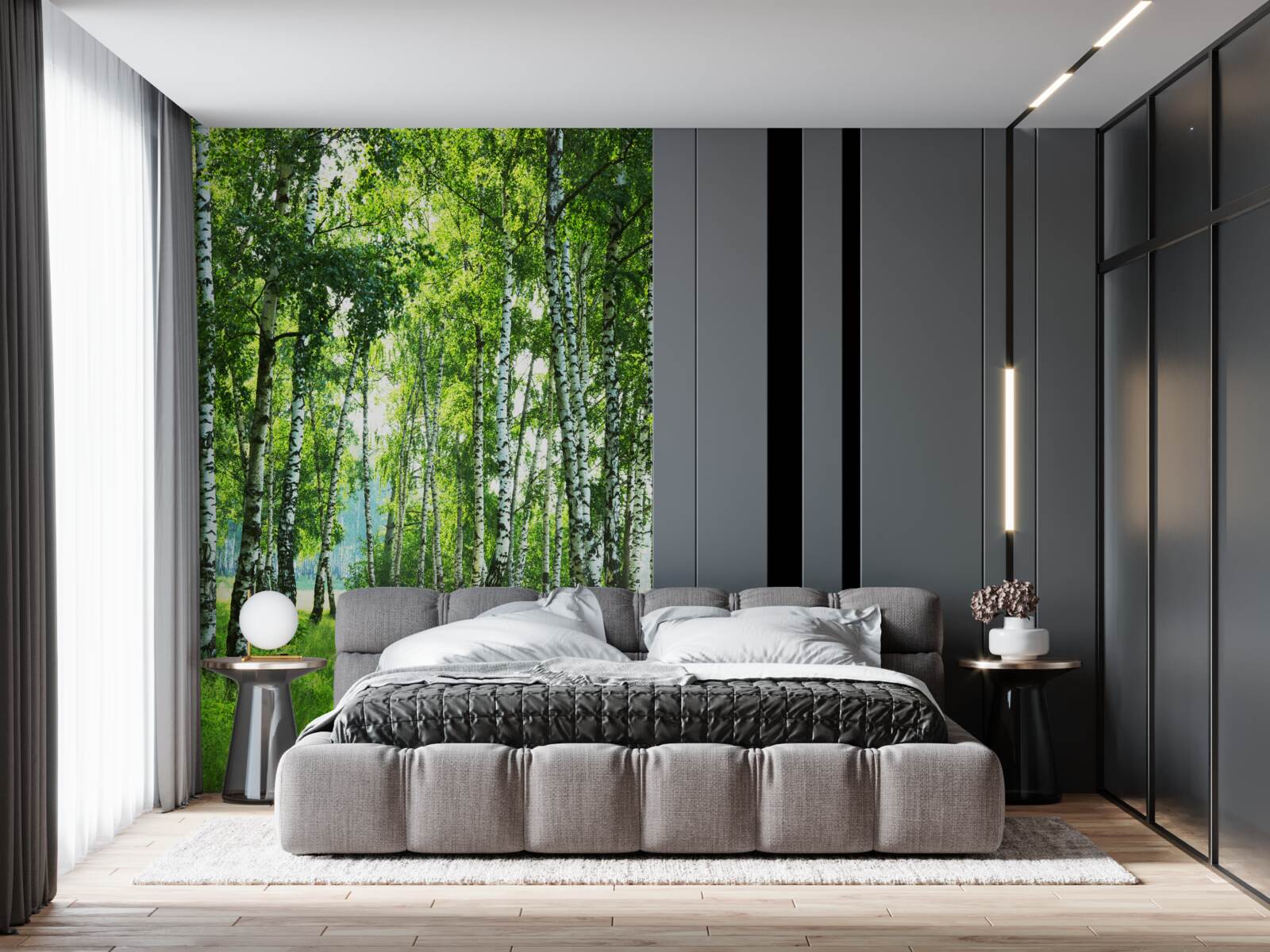 Fototapet excursie de vară cu mesteacăn tropical