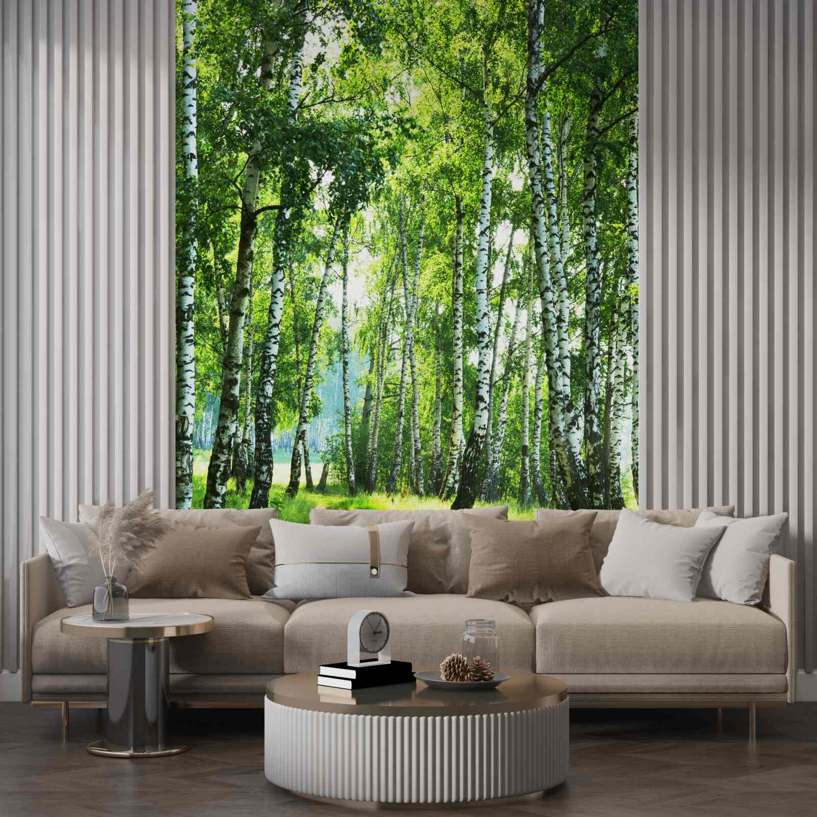 Fototapet excursie de vară cu mesteacăn tropical