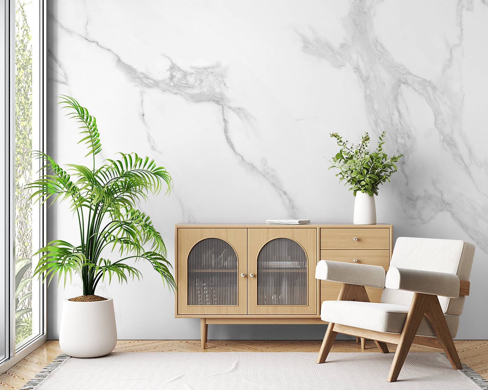 Fototapet fundal alb cu fum gri plutind în aer