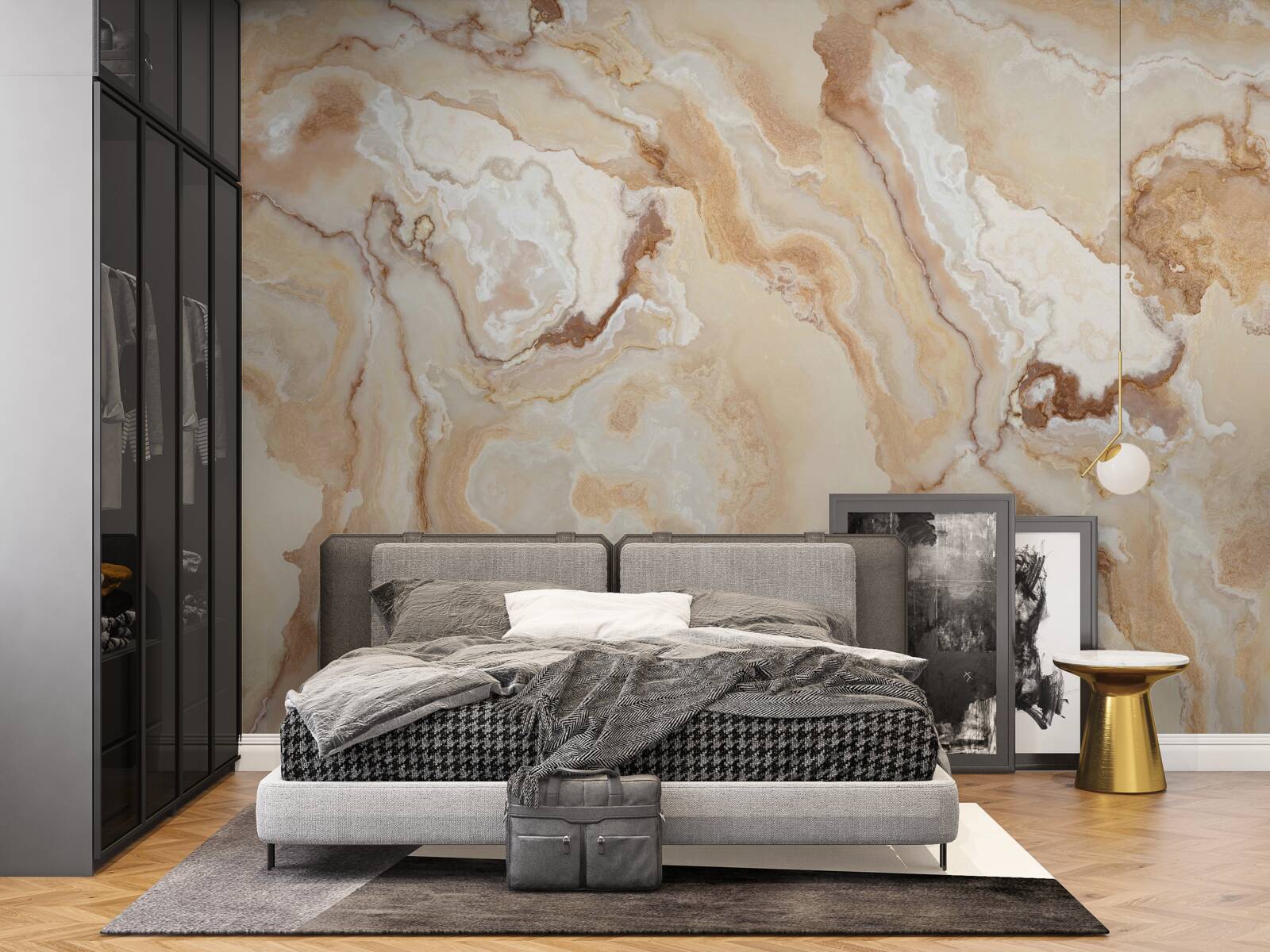 Fototapet onixul se scufunda într-o pată întunecată