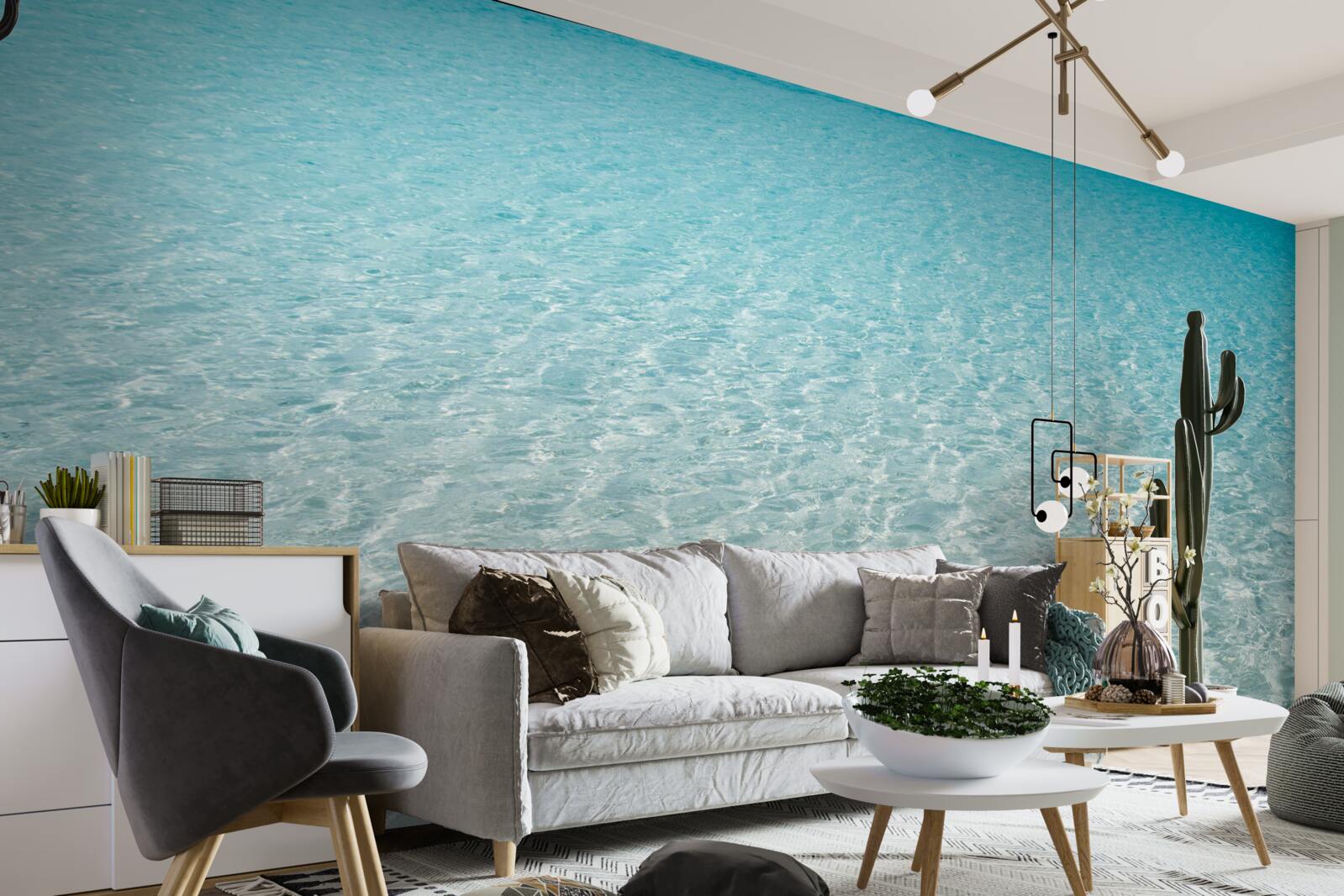 Fototapet plajă cu nisip alb imaculat