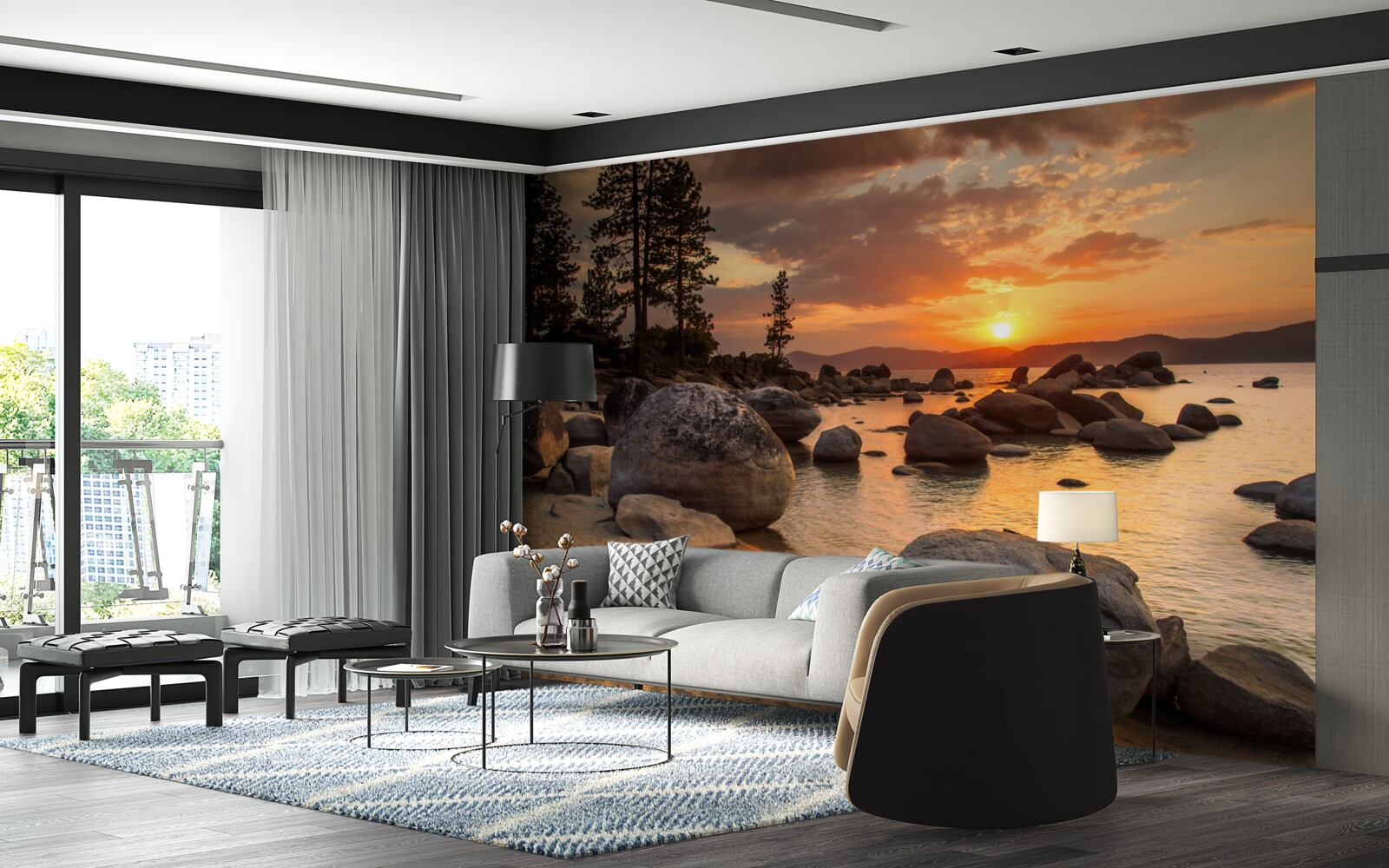 Fototapet țărm stâncos