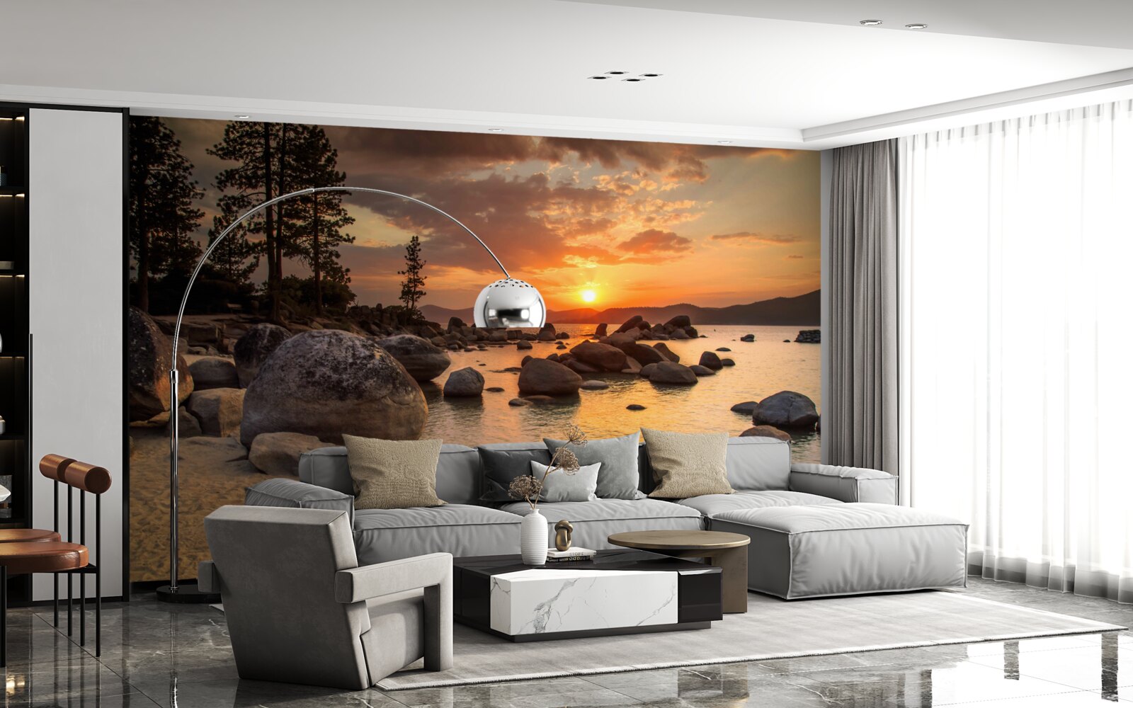 Fototapet țărm stâncos