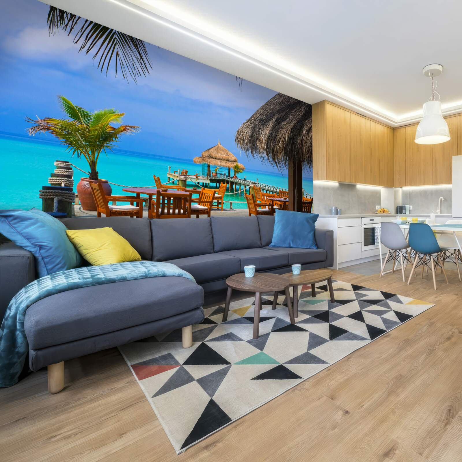 Fototapet restaurant cu apă