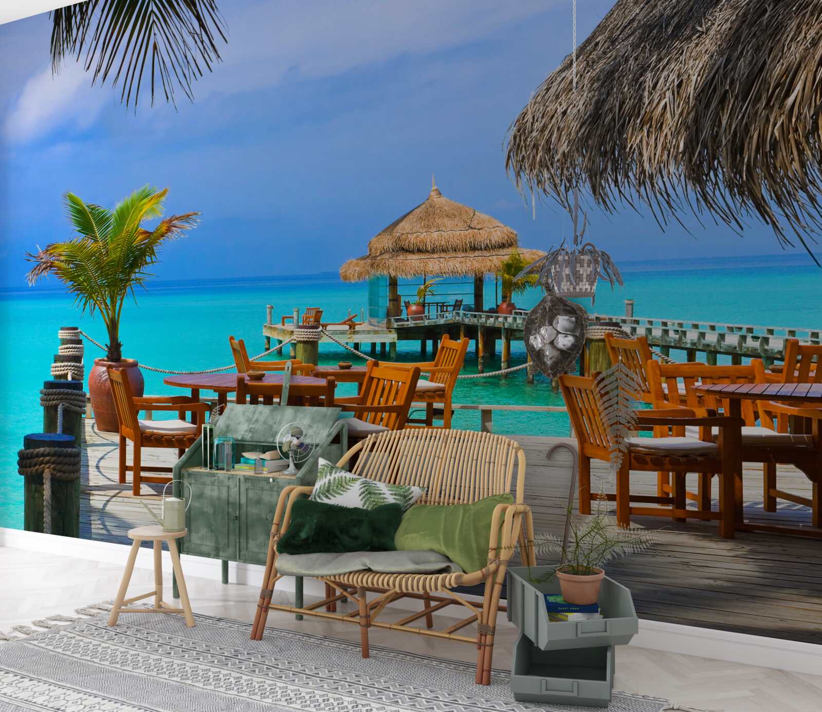 Fototapet restaurant cu apă