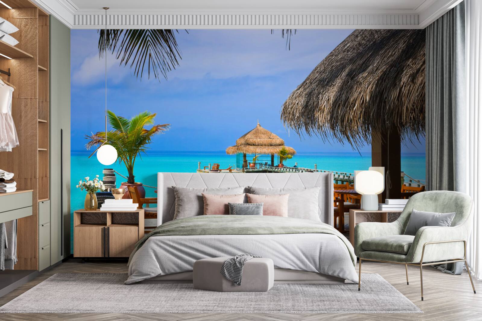 Fototapet restaurant cu apă