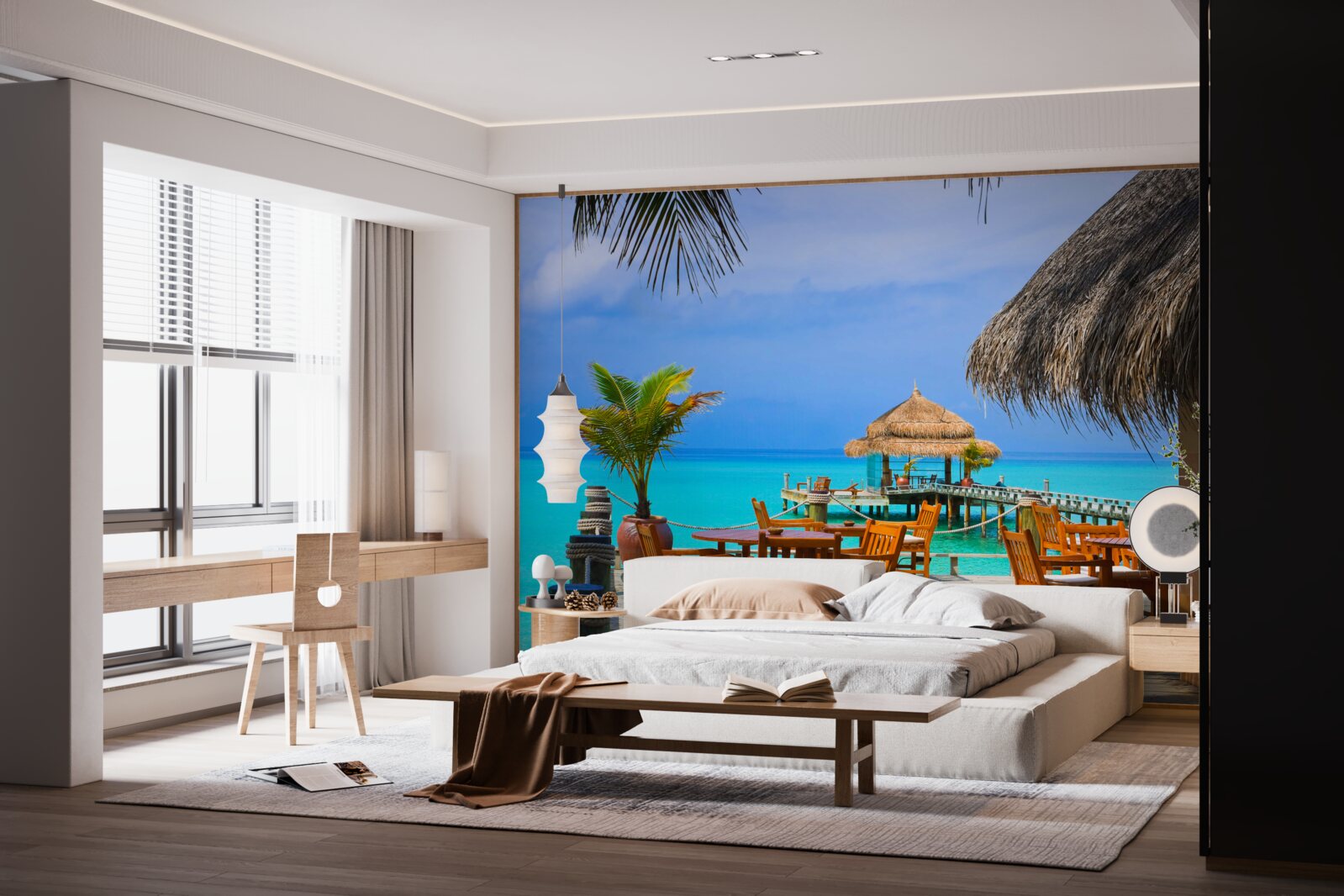 Fototapet restaurant cu apă