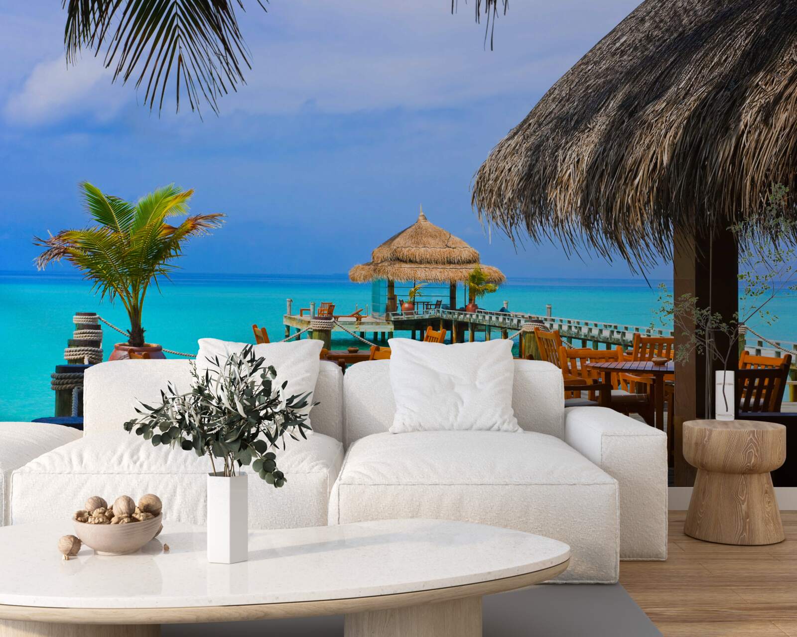 Fototapet restaurant cu apă