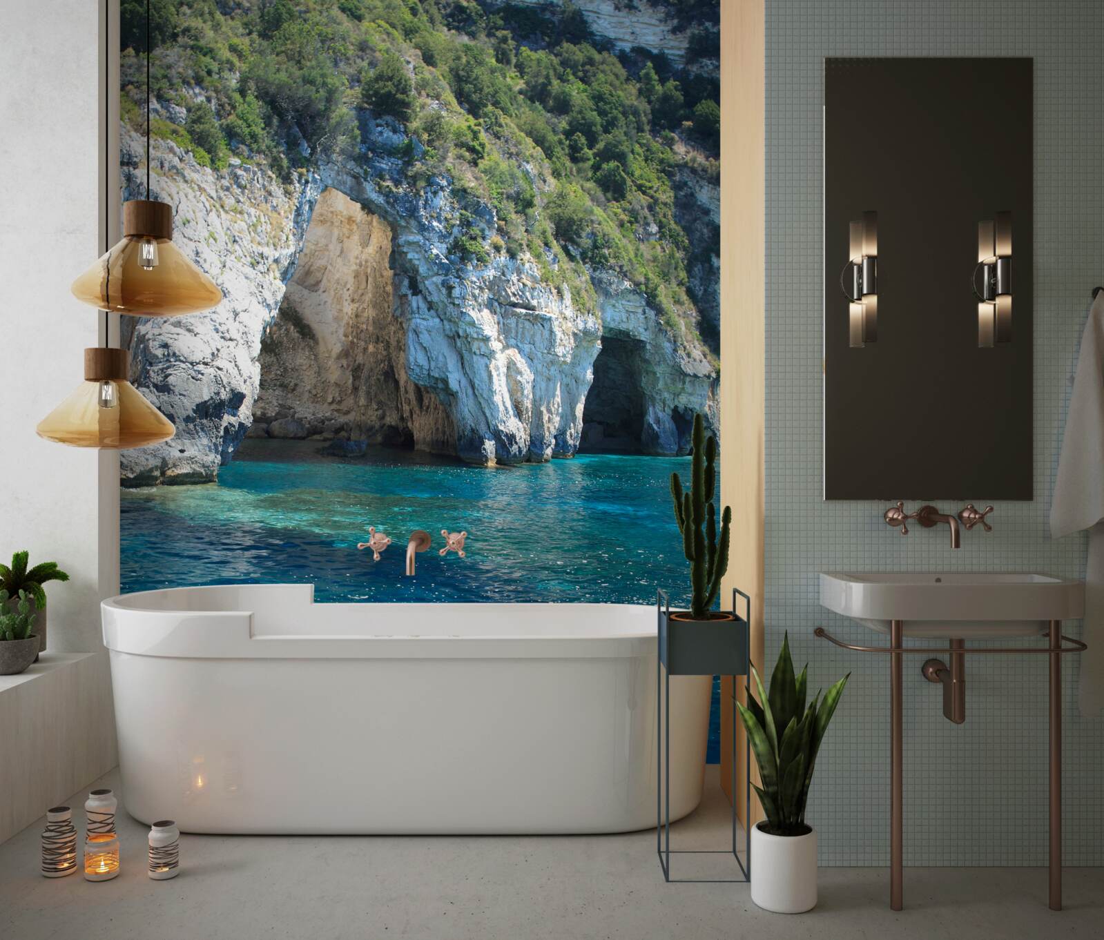 Fototapet peșteri marine