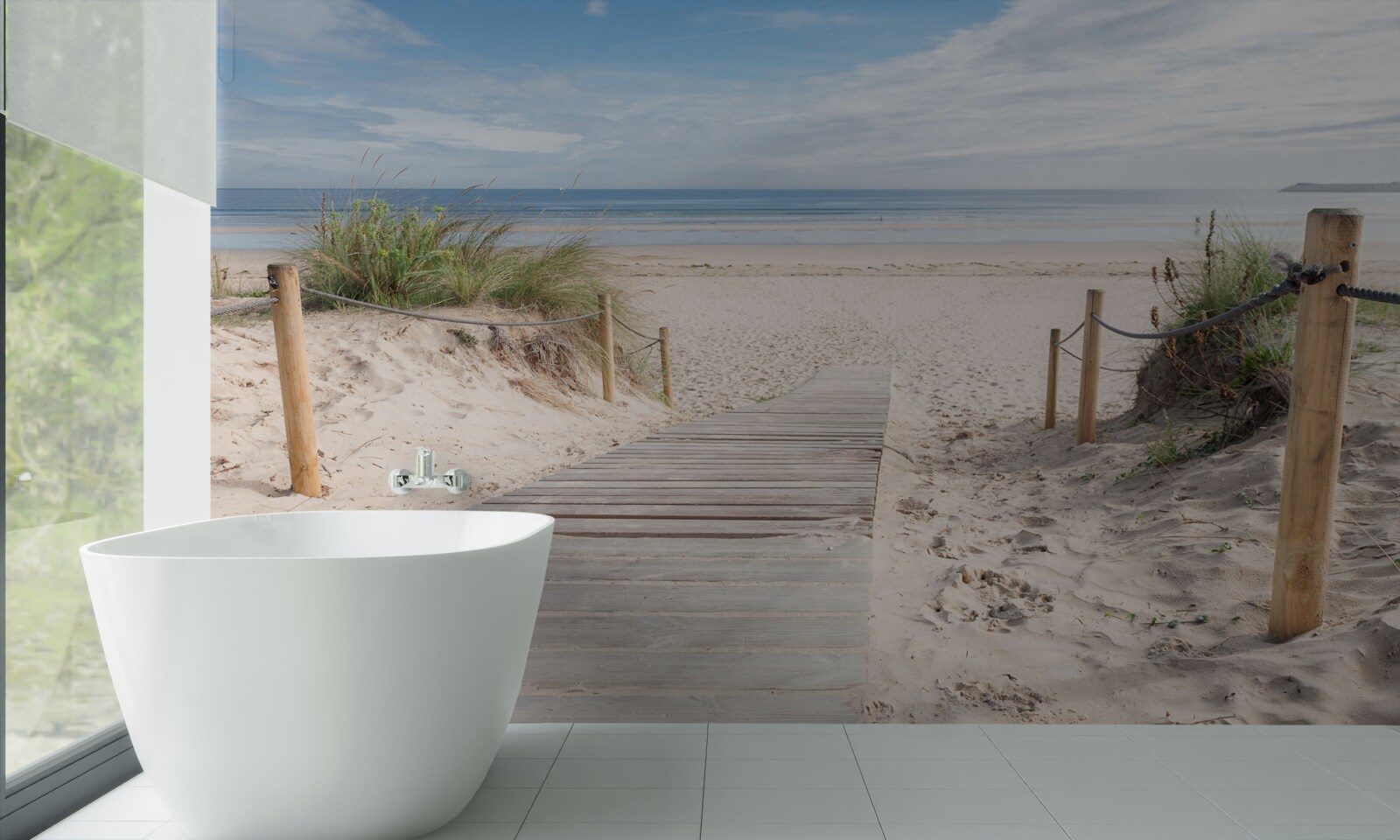 Fototapet Poteca de nisip care duce la ocean