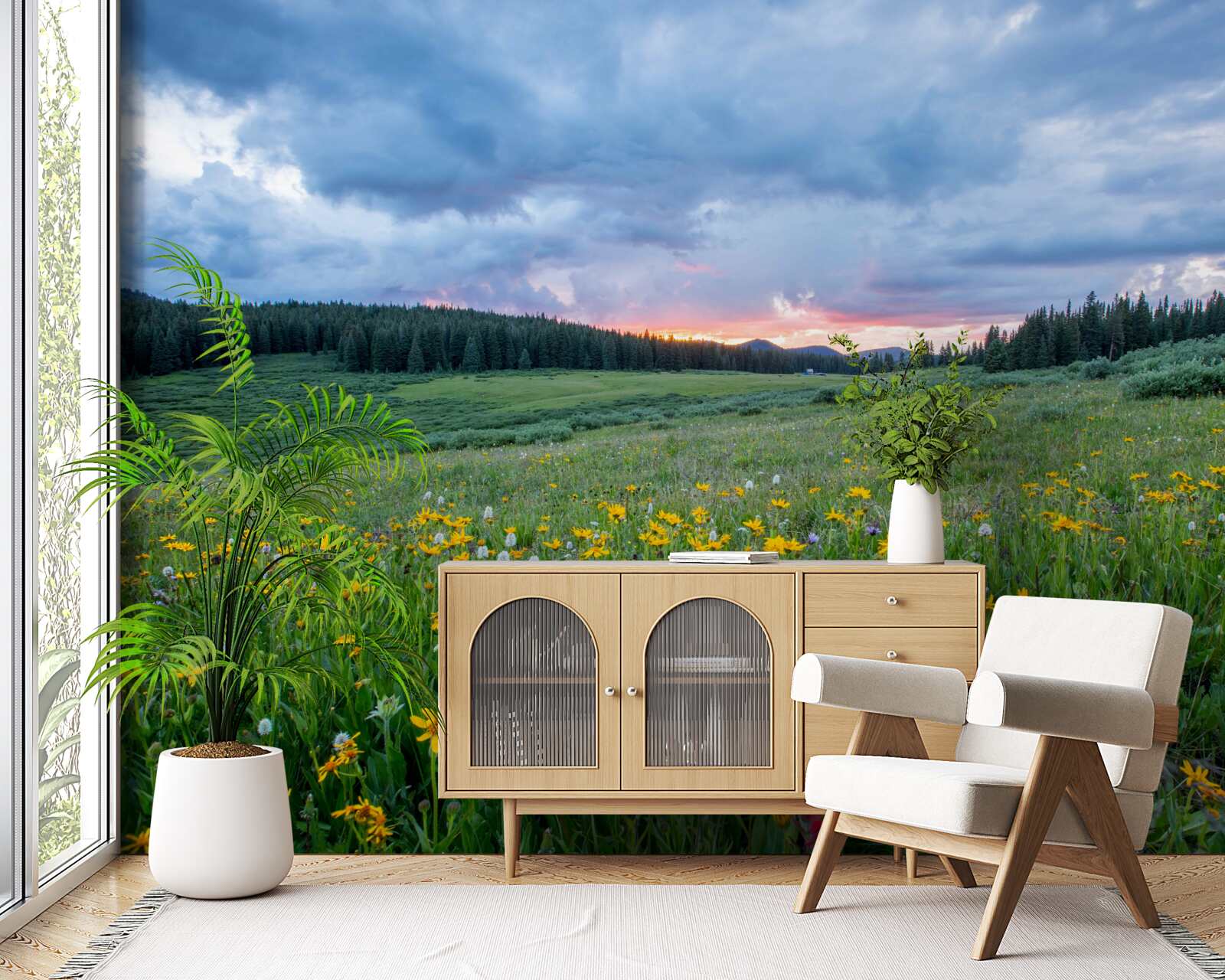 Fototapet plante de câmp pajiște