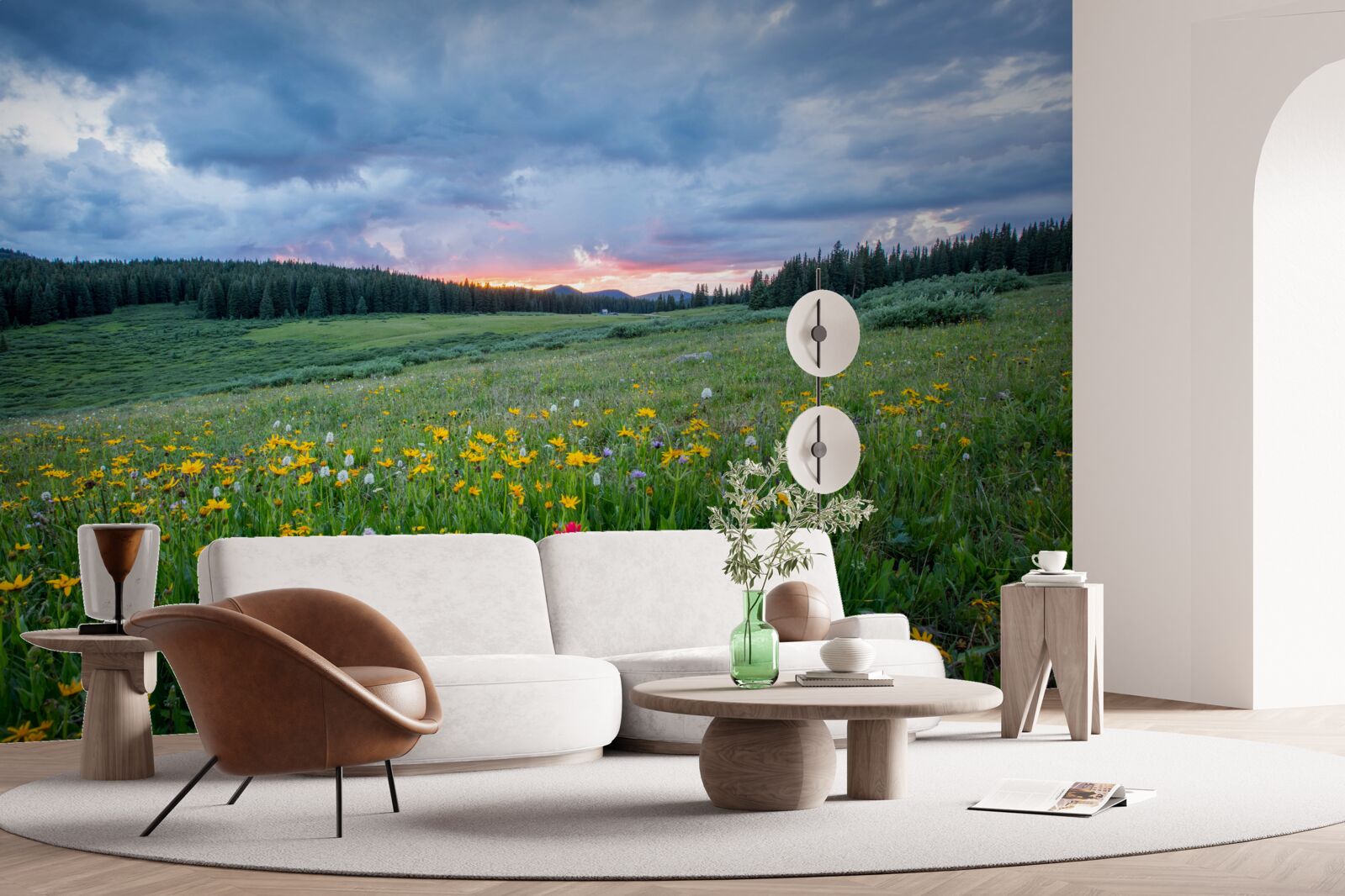 Fototapet plante de câmp pajiște