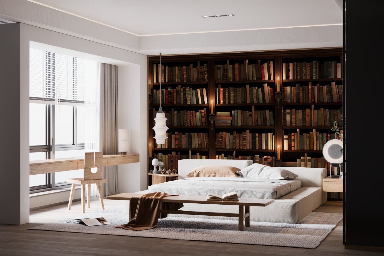 Fototapet bibliotecă istorică bogată