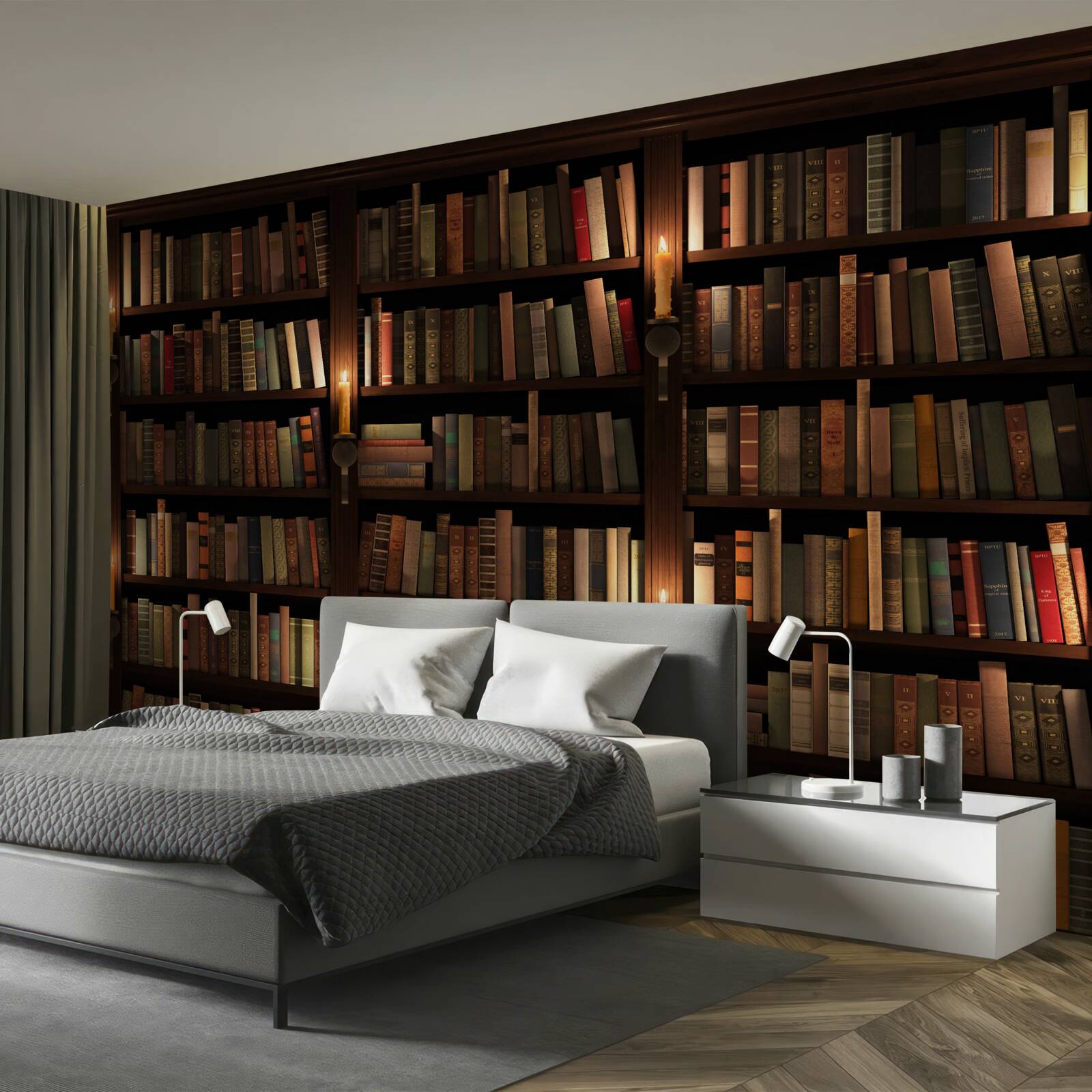 Fototapet bibliotecă istorică bogată