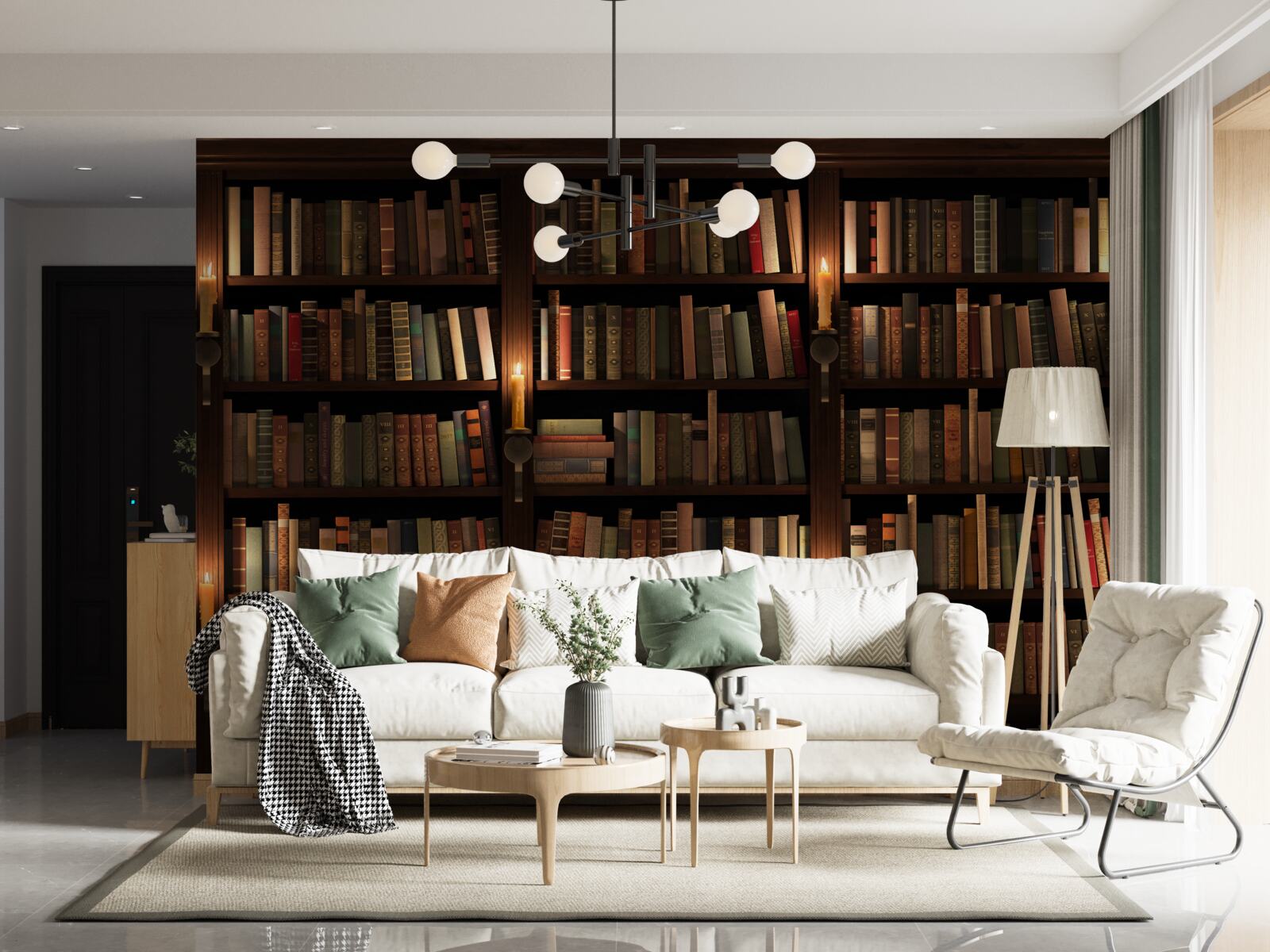 Fototapet bibliotecă istorică bogată