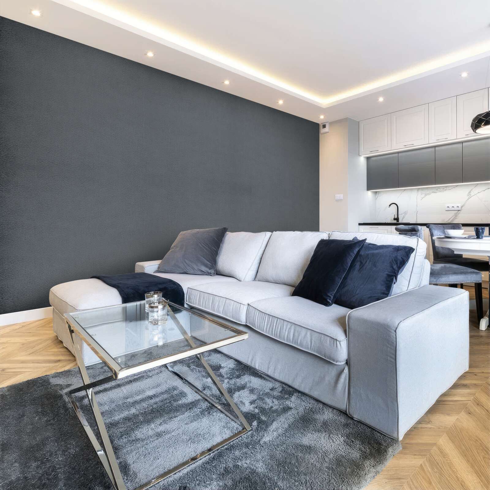 Fototapet dreptunghiuri gri închis