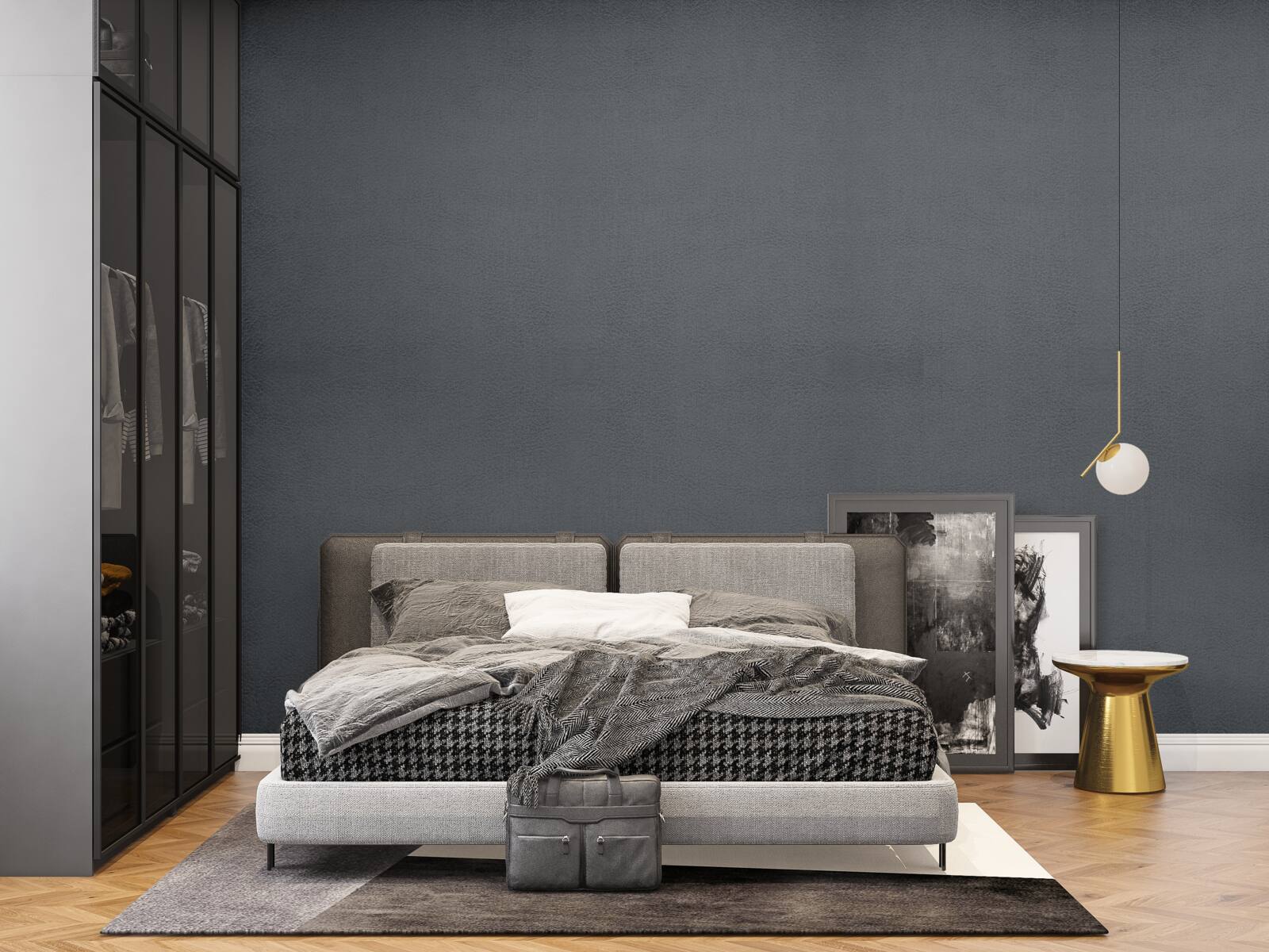 Fototapet dreptunghiuri gri închis