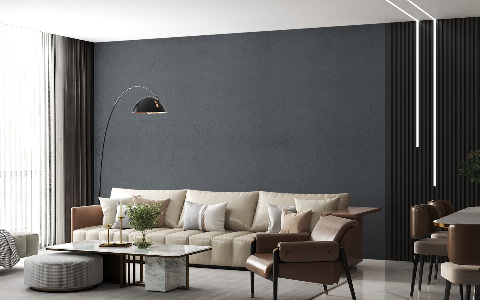 Fototapet dreptunghiuri gri închis