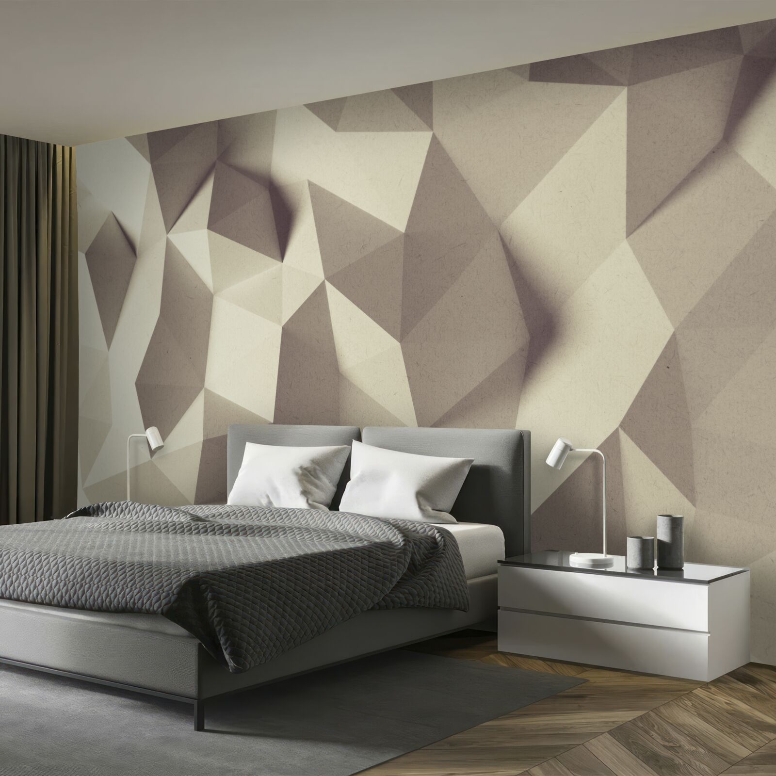 Fototapet textură de forme geometrice cu volum clar