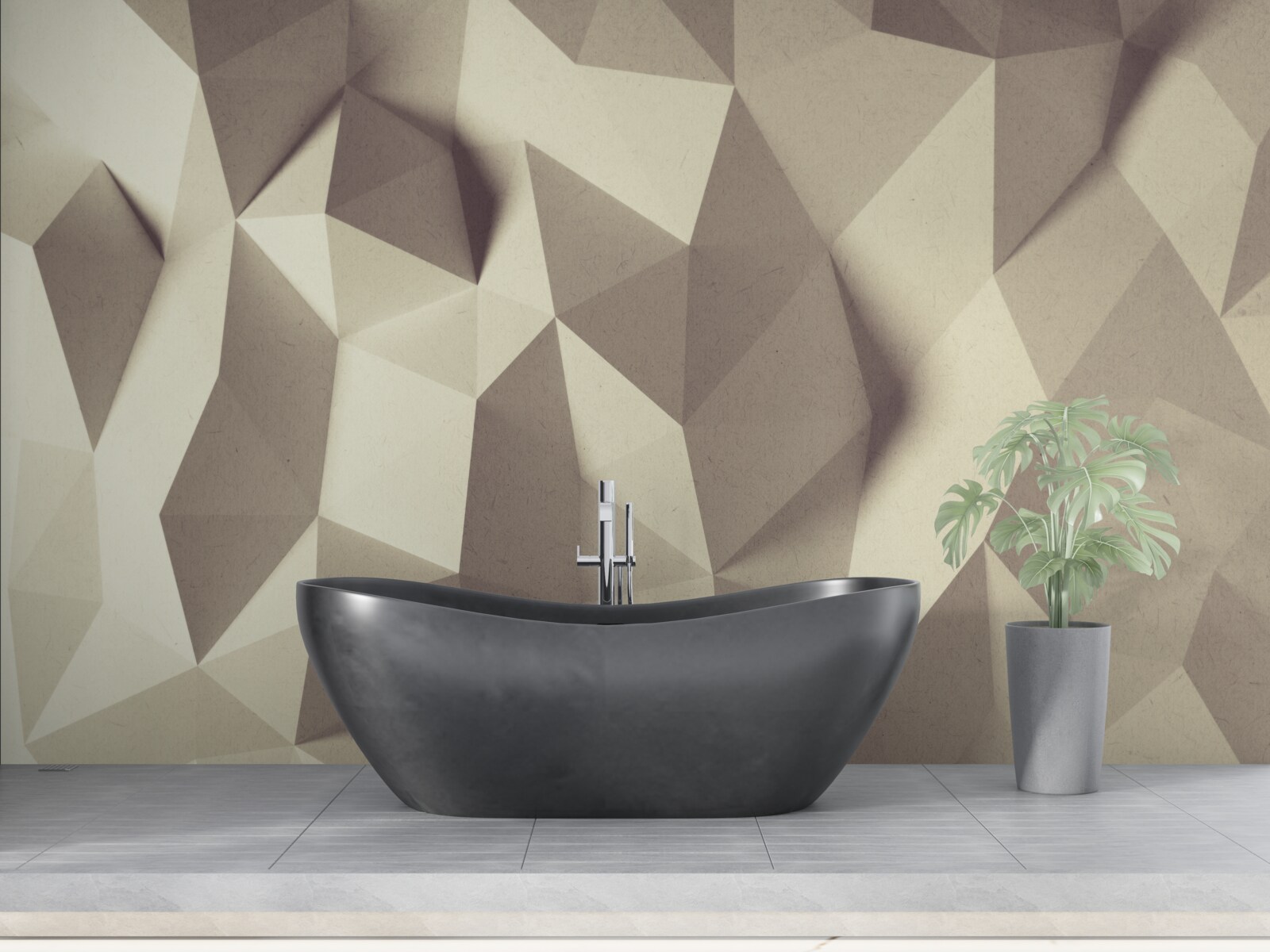 Fototapet textură de forme geometrice cu volum clar