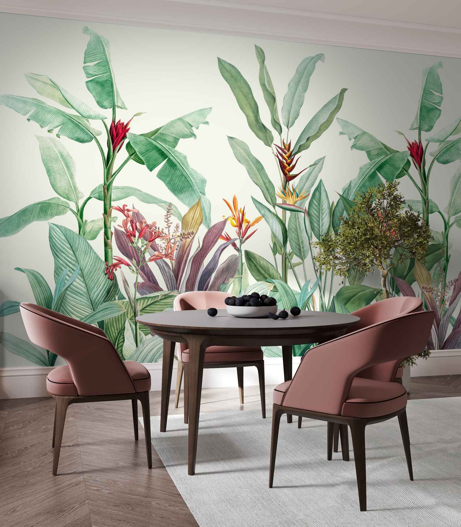 Fototapet frunze verzi tropicale