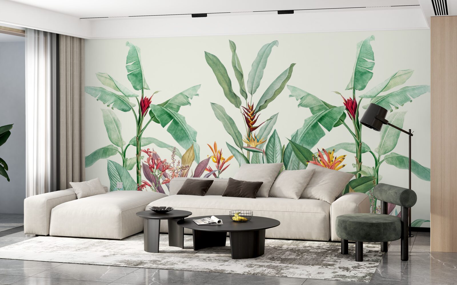 Fototapet frunze verzi tropicale