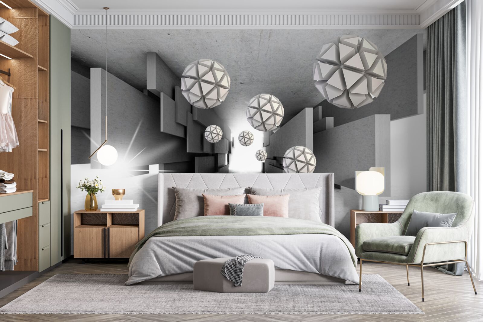 Fototapet compoziția de forme geometrice