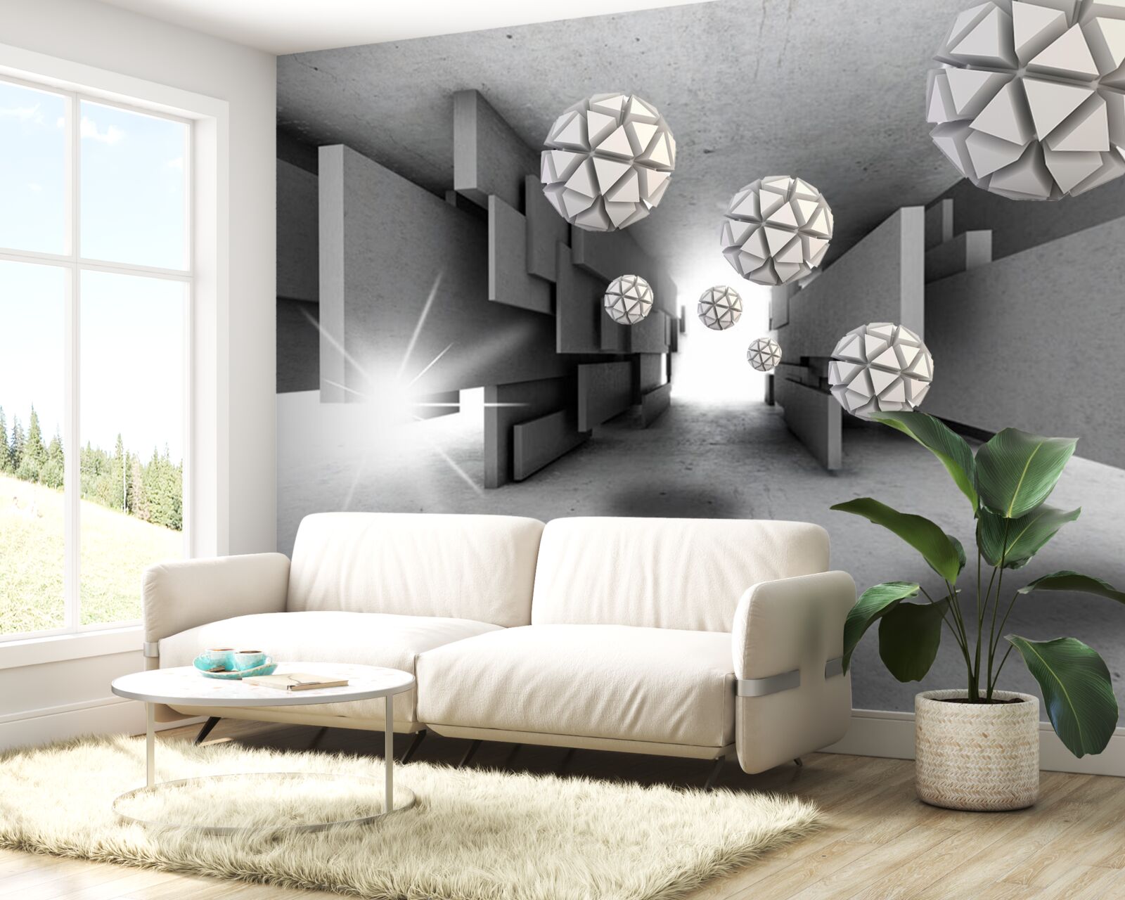 Fototapet compoziția de forme geometrice