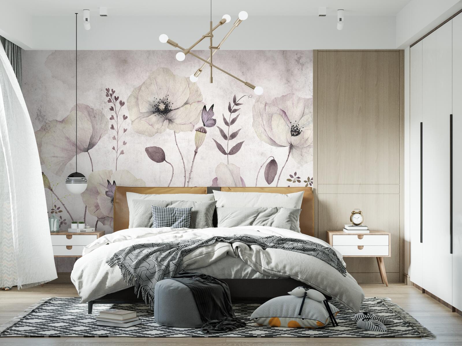 Fototapet maci moi pe tulpini grațioase