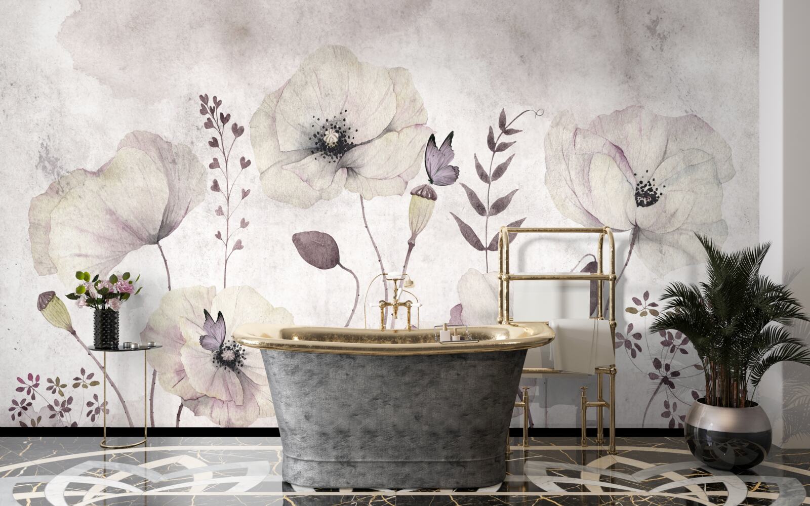 Fototapet maci moi pe tulpini grațioase