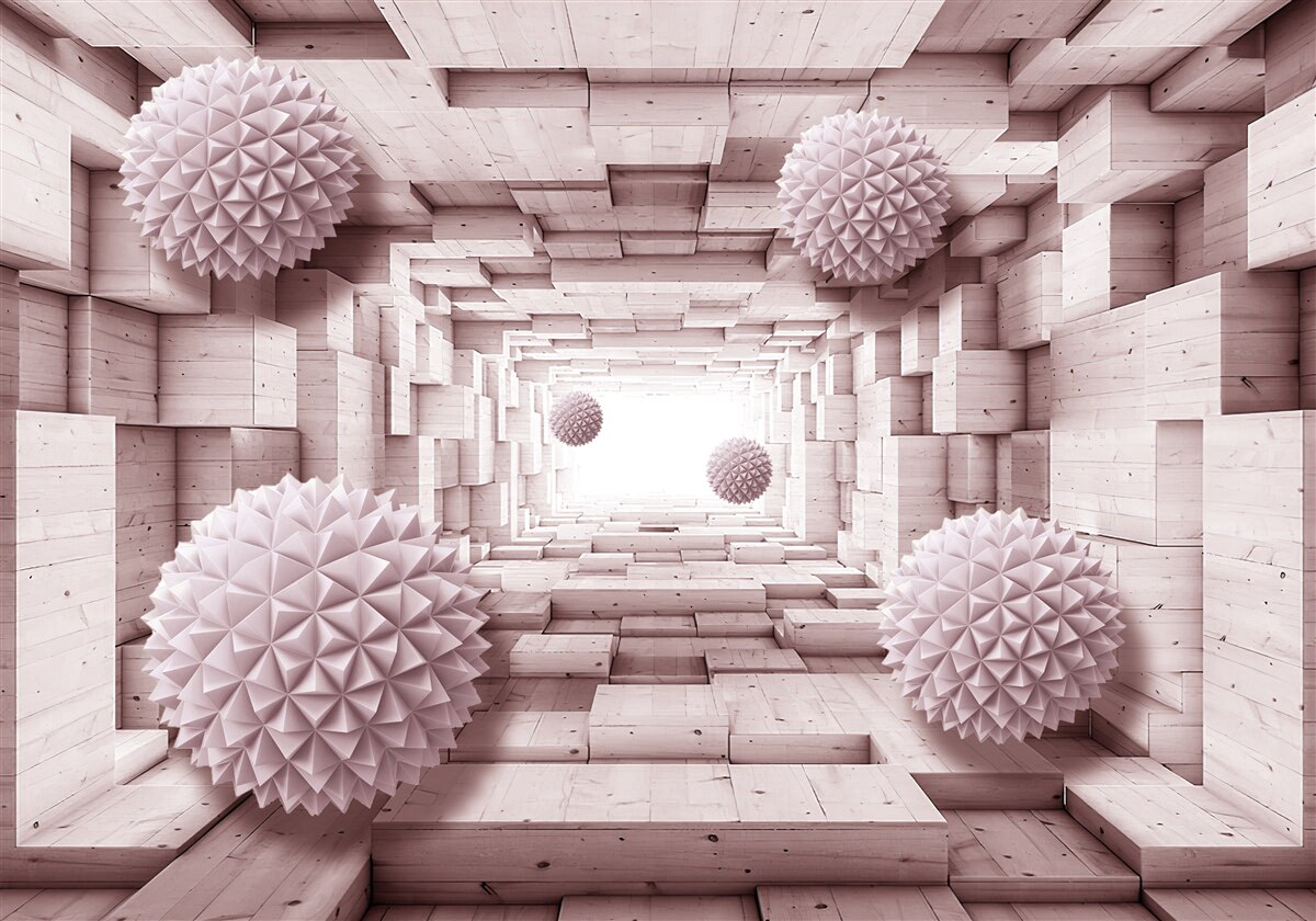 Fototapet bile geometrice care merg la infinit