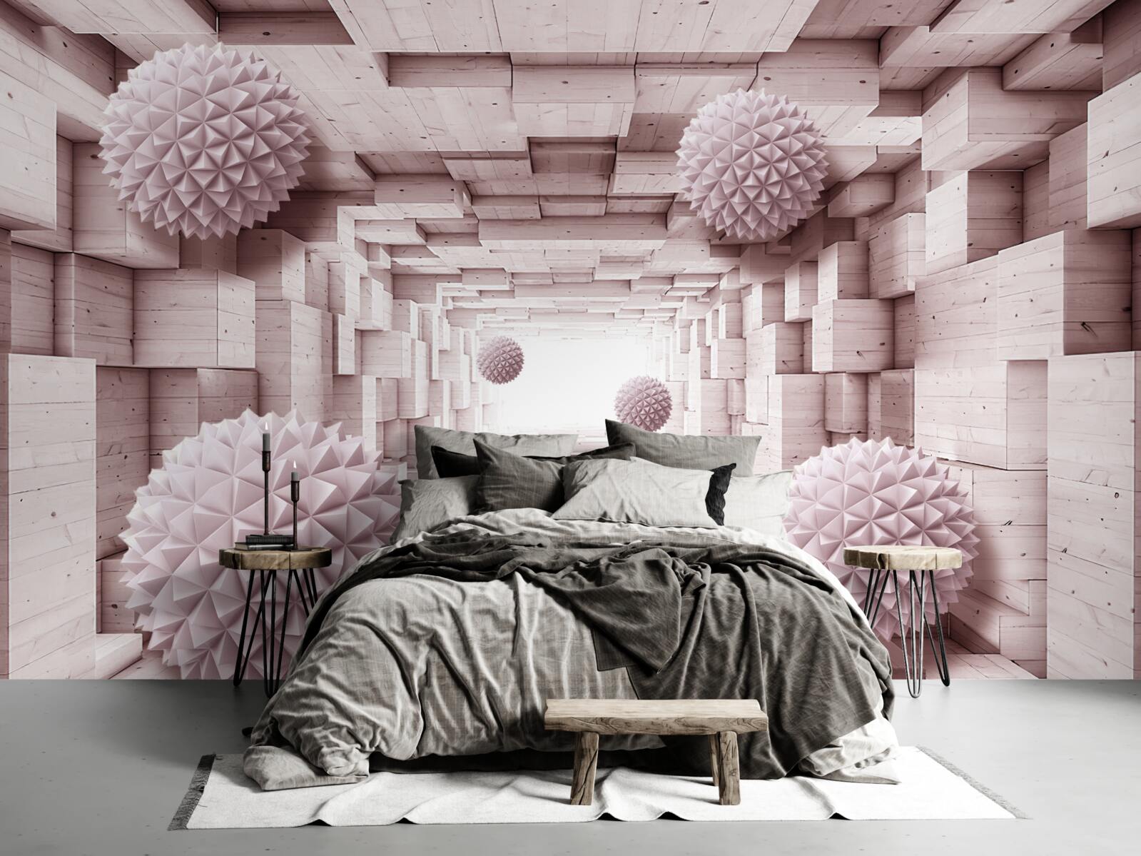 Fototapet bile geometrice care merg la infinit