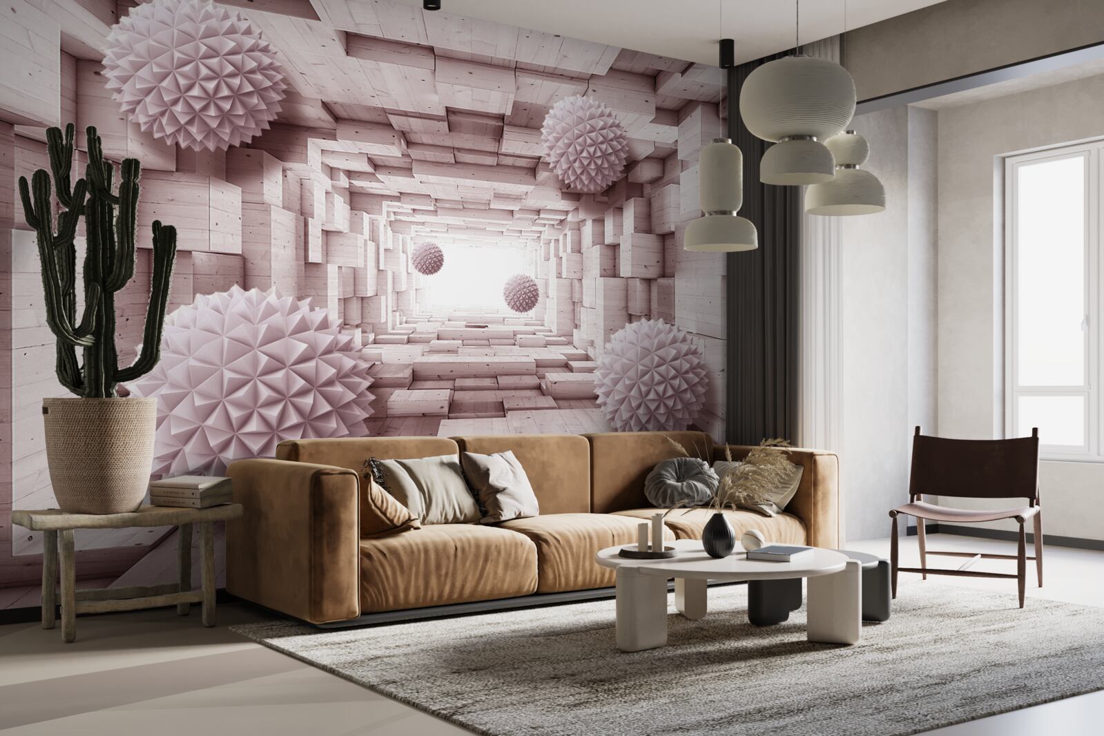 Fototapet bile geometrice care merg la infinit