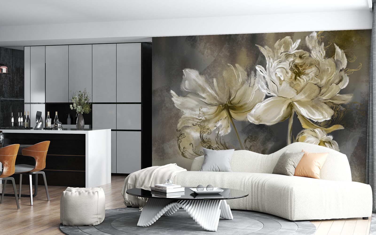 Fototapet flori din antichitate