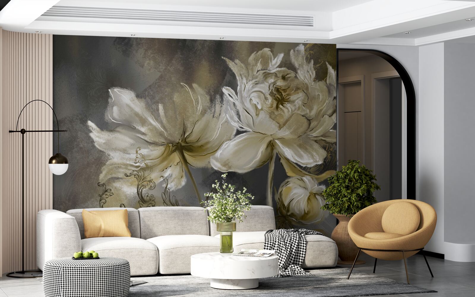 Fototapet flori din antichitate