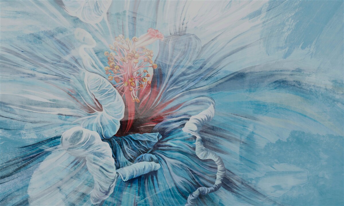 Fototapet floarea care înflorește