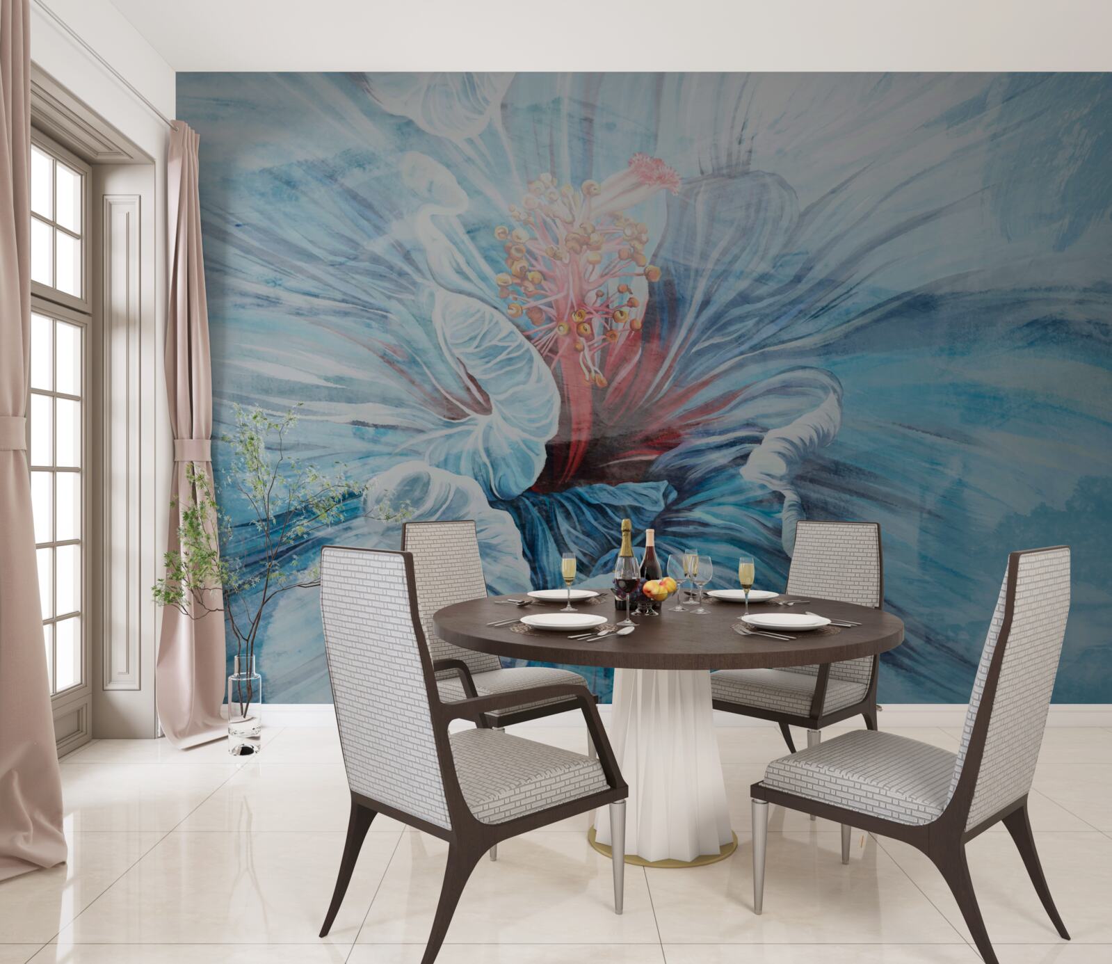 Fototapet floarea care înflorește