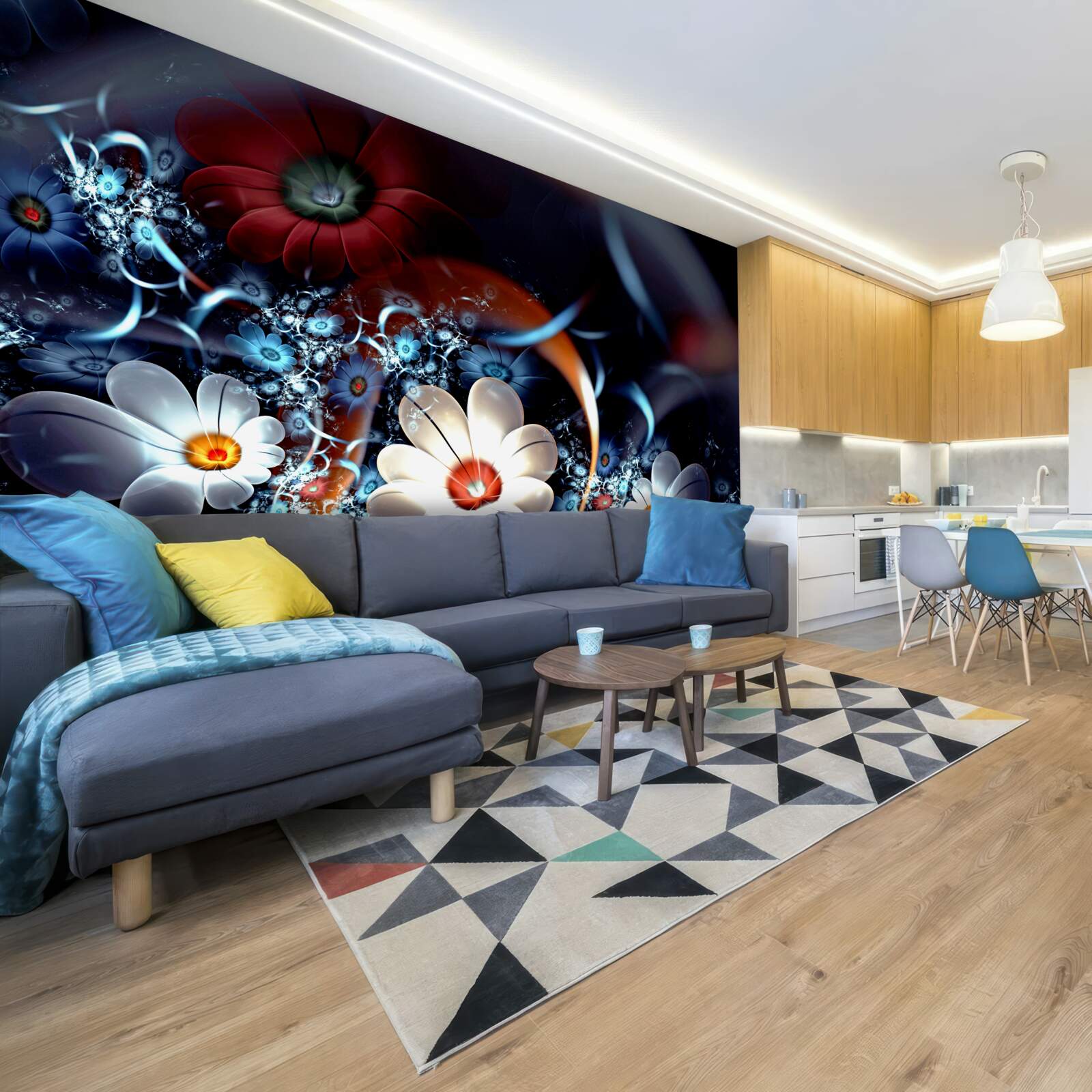 Fototapet flori cu înflorire mare