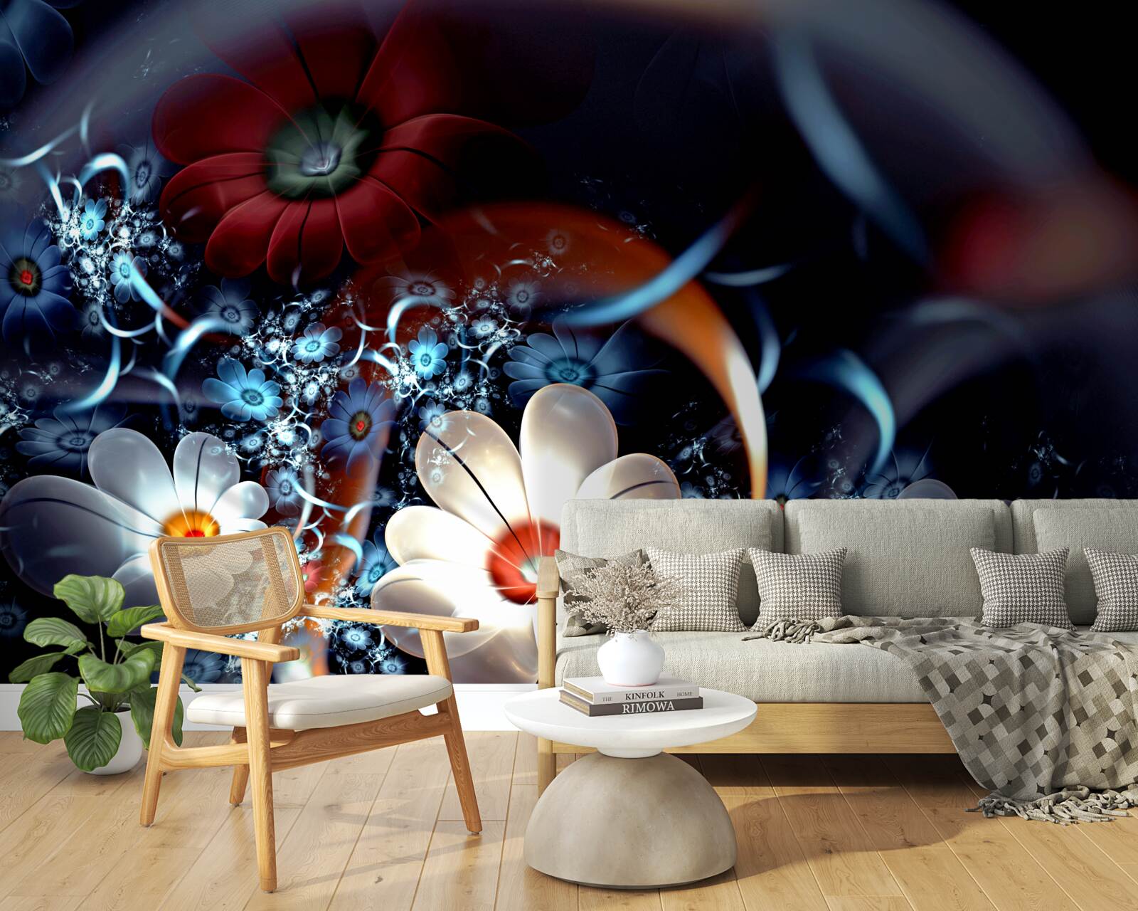 Fototapet flori cu înflorire mare