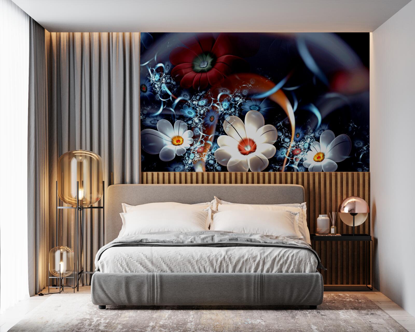 Fototapet flori cu înflorire mare