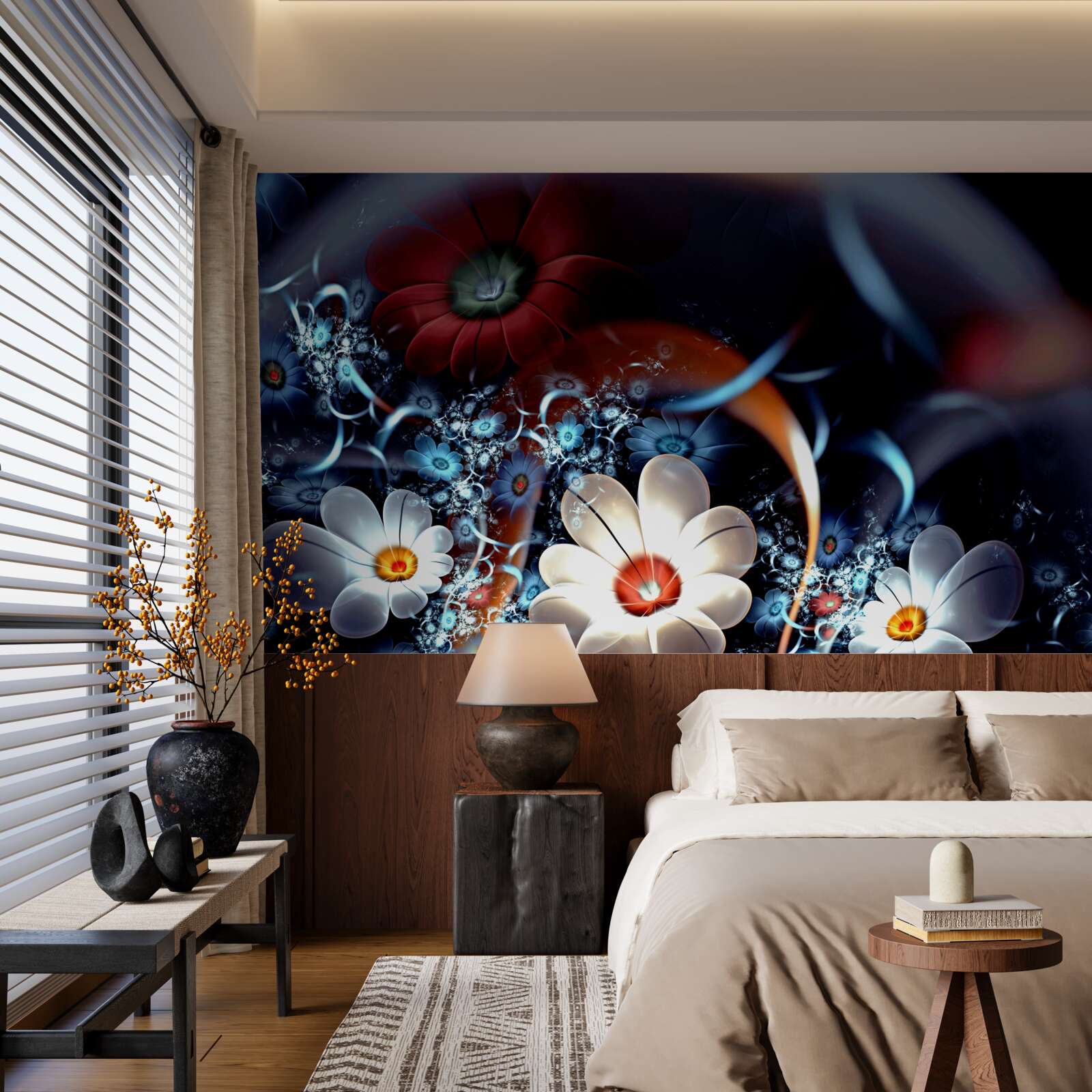 Fototapet flori cu înflorire mare