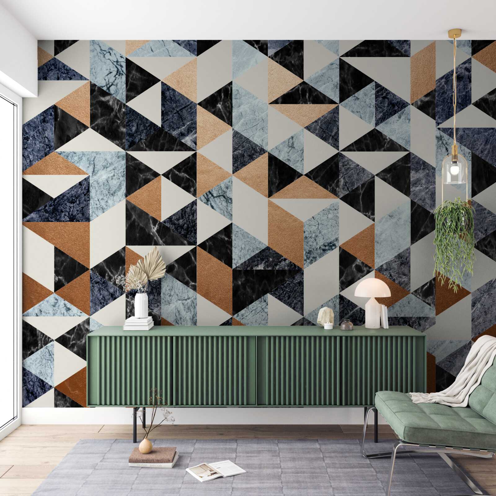 Fototapet panou abstract cu personaje multicolore